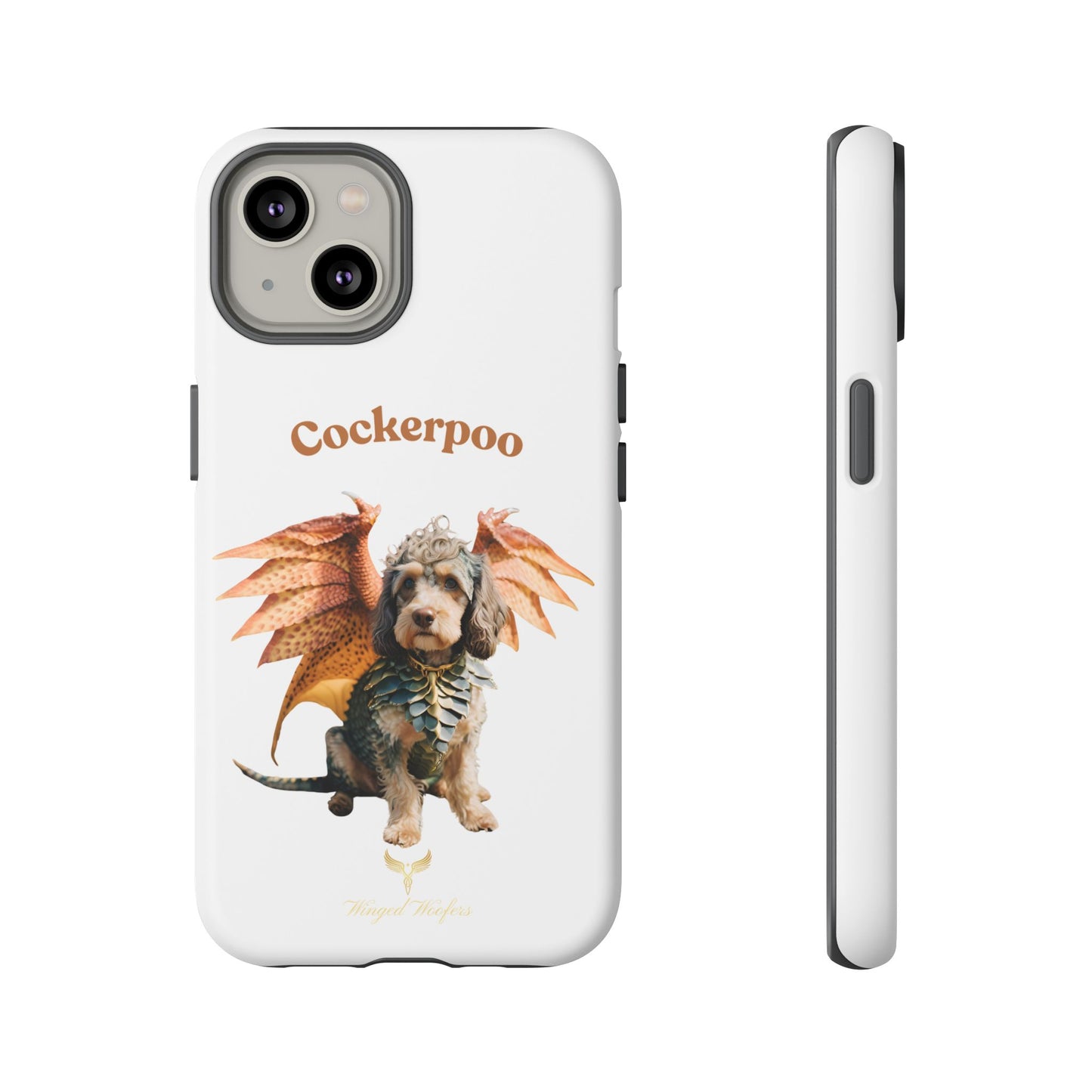 Cockerpoo Dragon Phone Case – Tough & Whimsical Pet Lover Gift