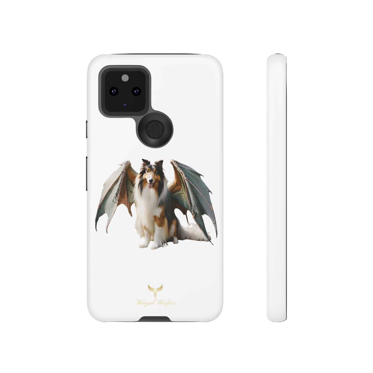 Majestic Dragon Wing Rough Collie Dog Phone Case - Tough Cases for Pet Lovers