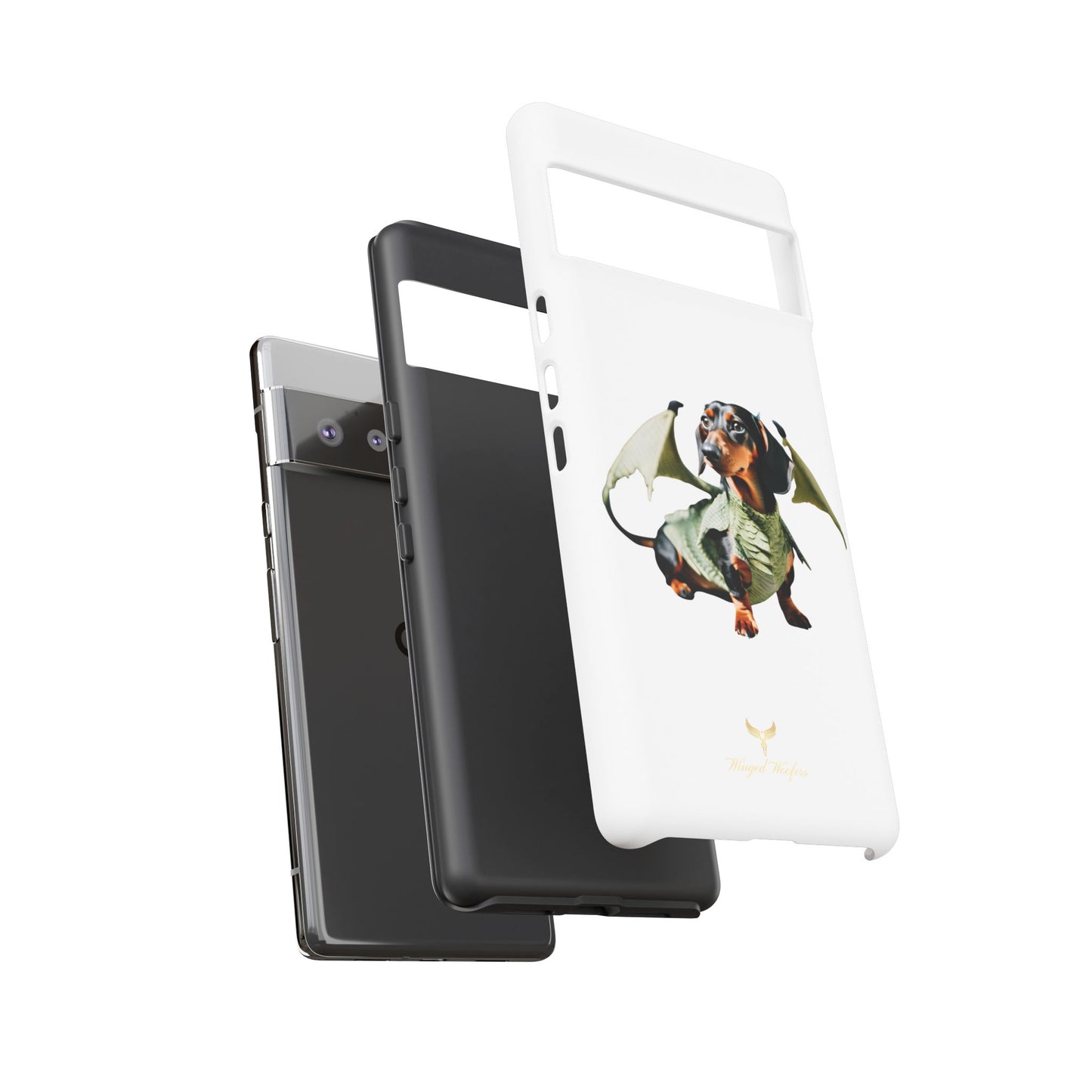 Whimsical Dragon Dog Phone Case - Tough Cases for Pet Lovers