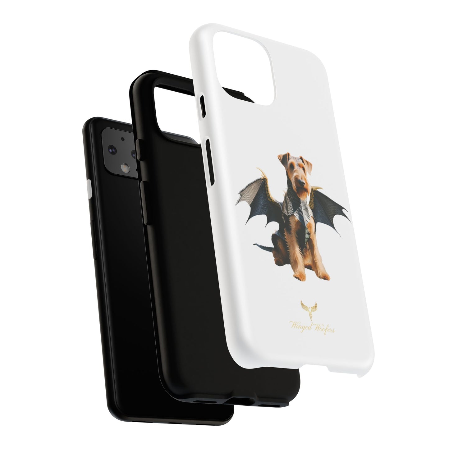 Cool Dragon Airedale Terrier Dog Phone Case - Tough Cases for Pet Lovers