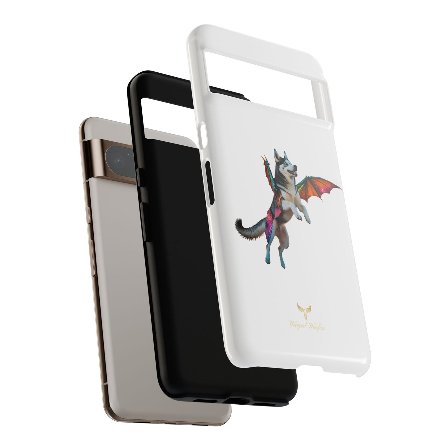 Magical Husky Pet Phone Case - Winged Dog Design | Tough Cases | Unique Animal Lover Gift