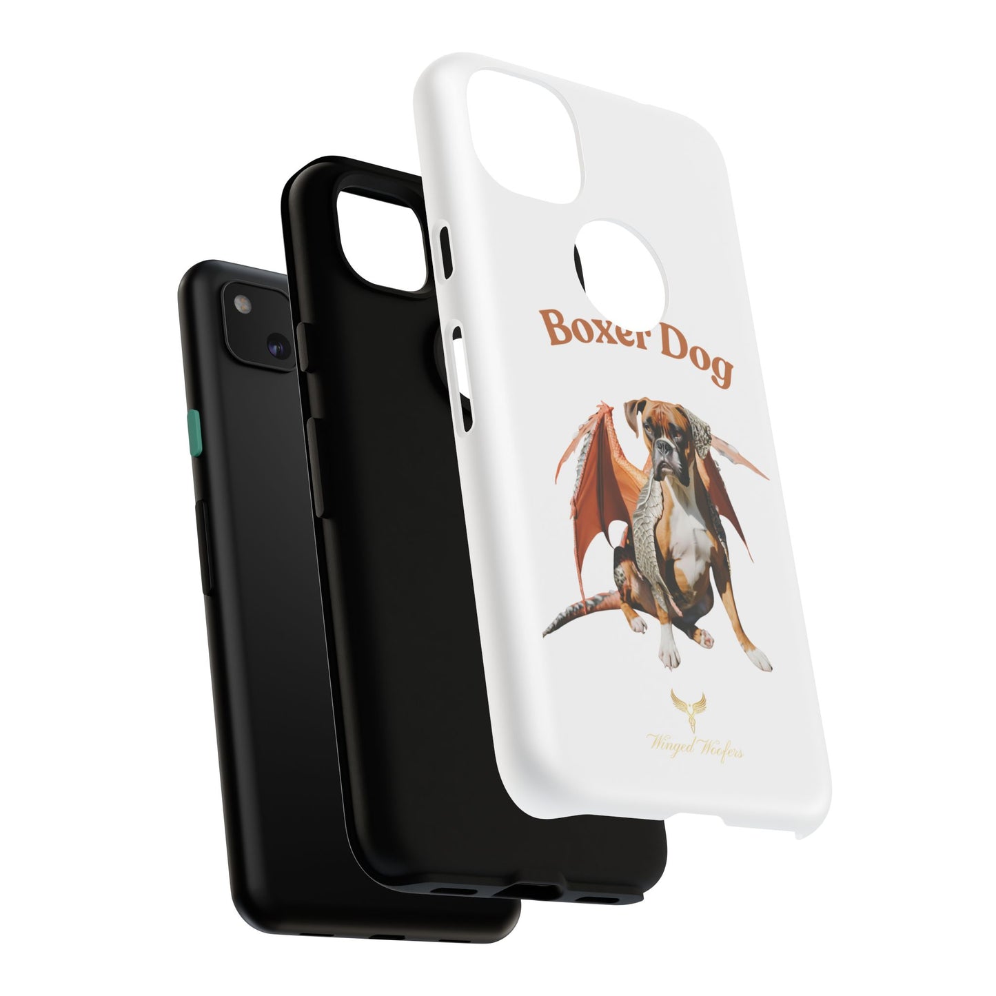 Boxer Dog Dragon Art Phone Case - Tough Cases