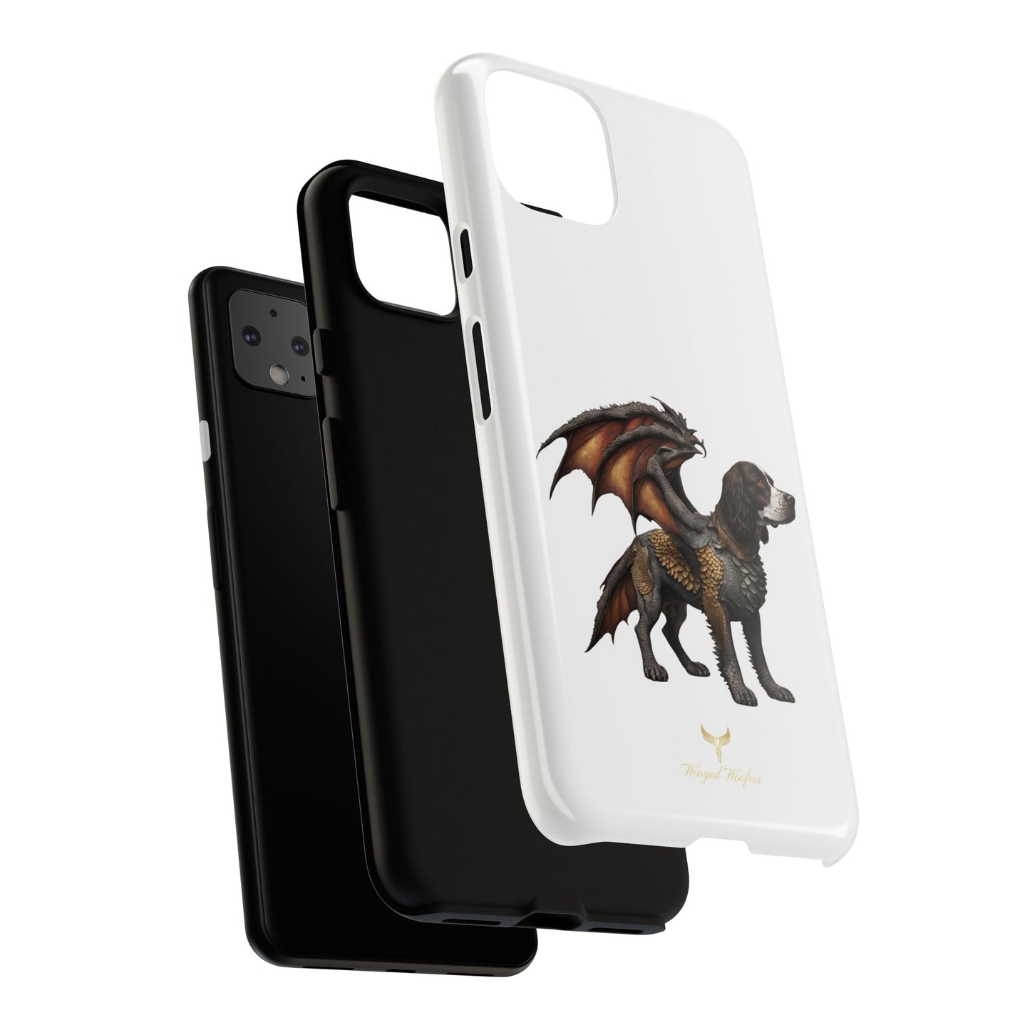 Fantasy Springer Spaniel as a Dragon Phone Case - Tough Cases for Pet Lovers