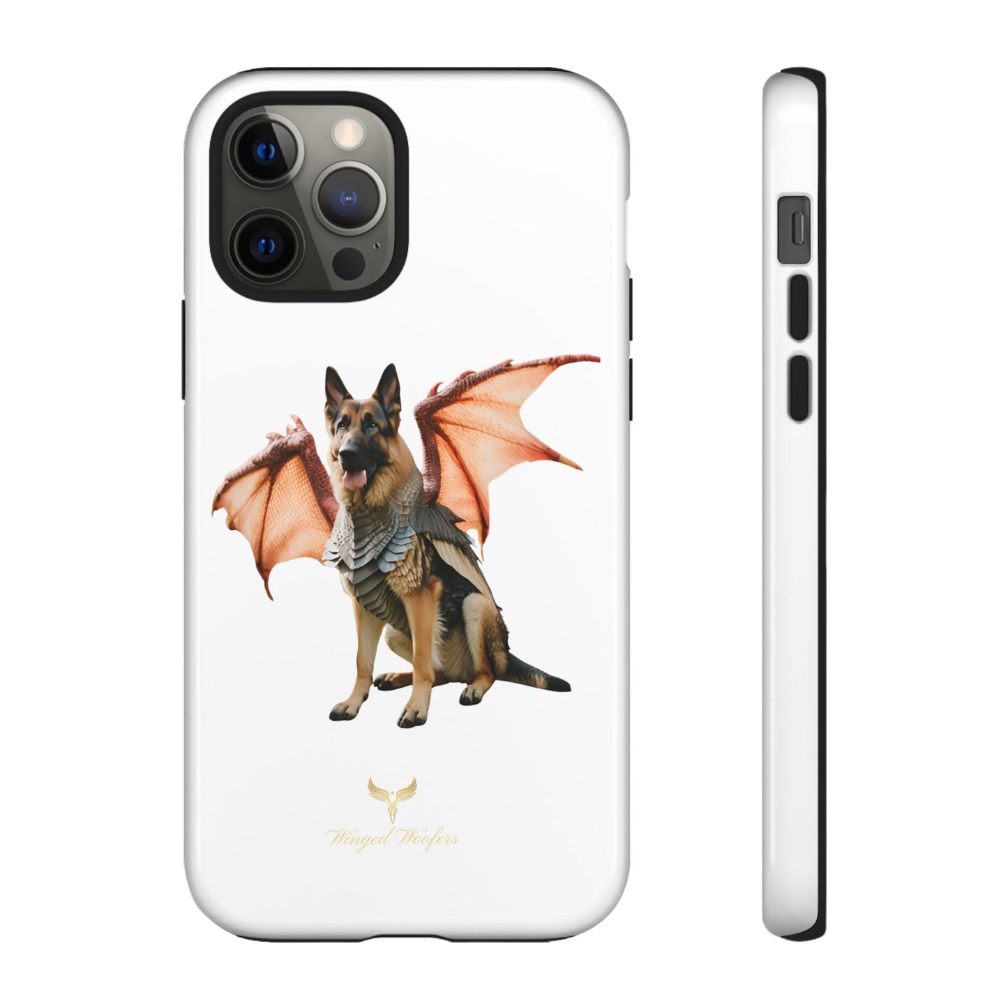 Mythical German Shepherd with Wings Dog iPhone Case | Tough Cases for Pet Lovers