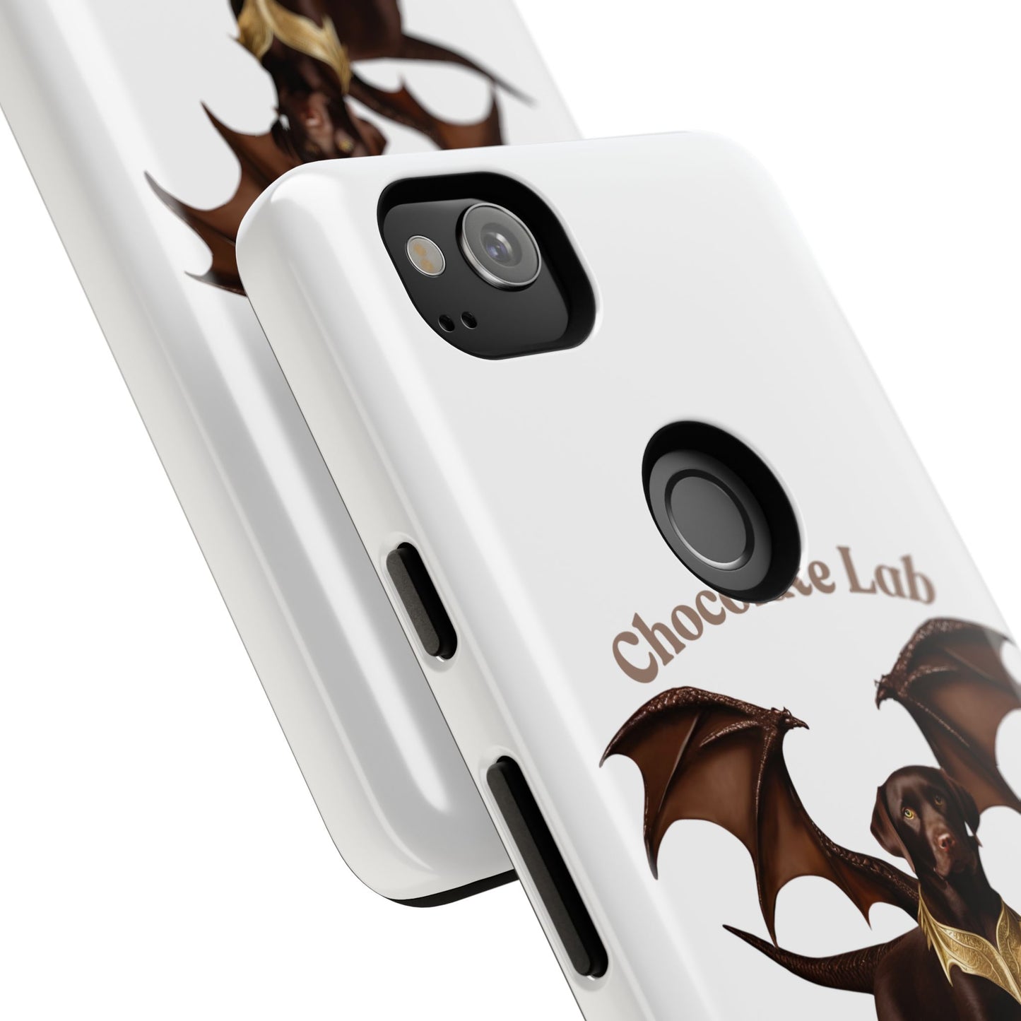 Chocolate Lab Dragon Phone Case - Tough & Stylish for Dog Lovers