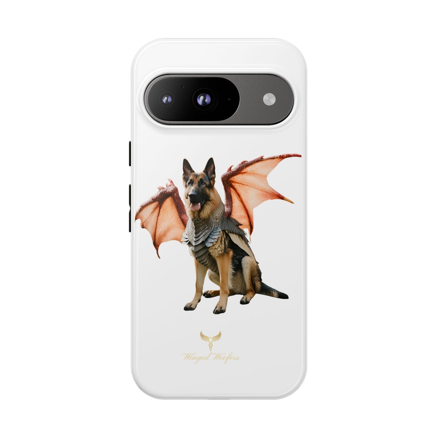 Mythical German Shepherd with Wings Dog iPhone Case | Tough Cases for Pet Lovers