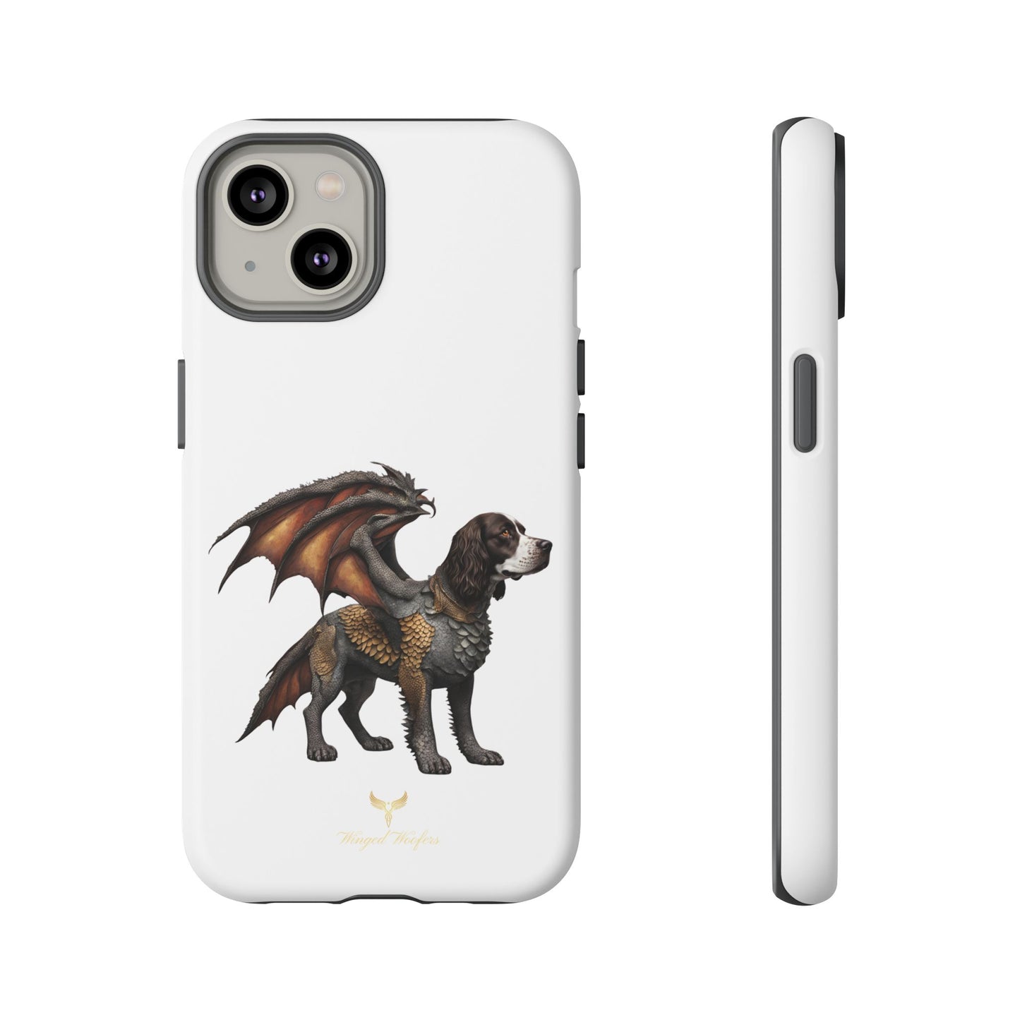 Fantasy Springer Spaniel as a Dragon Phone Case - Tough Cases for Pet Lovers