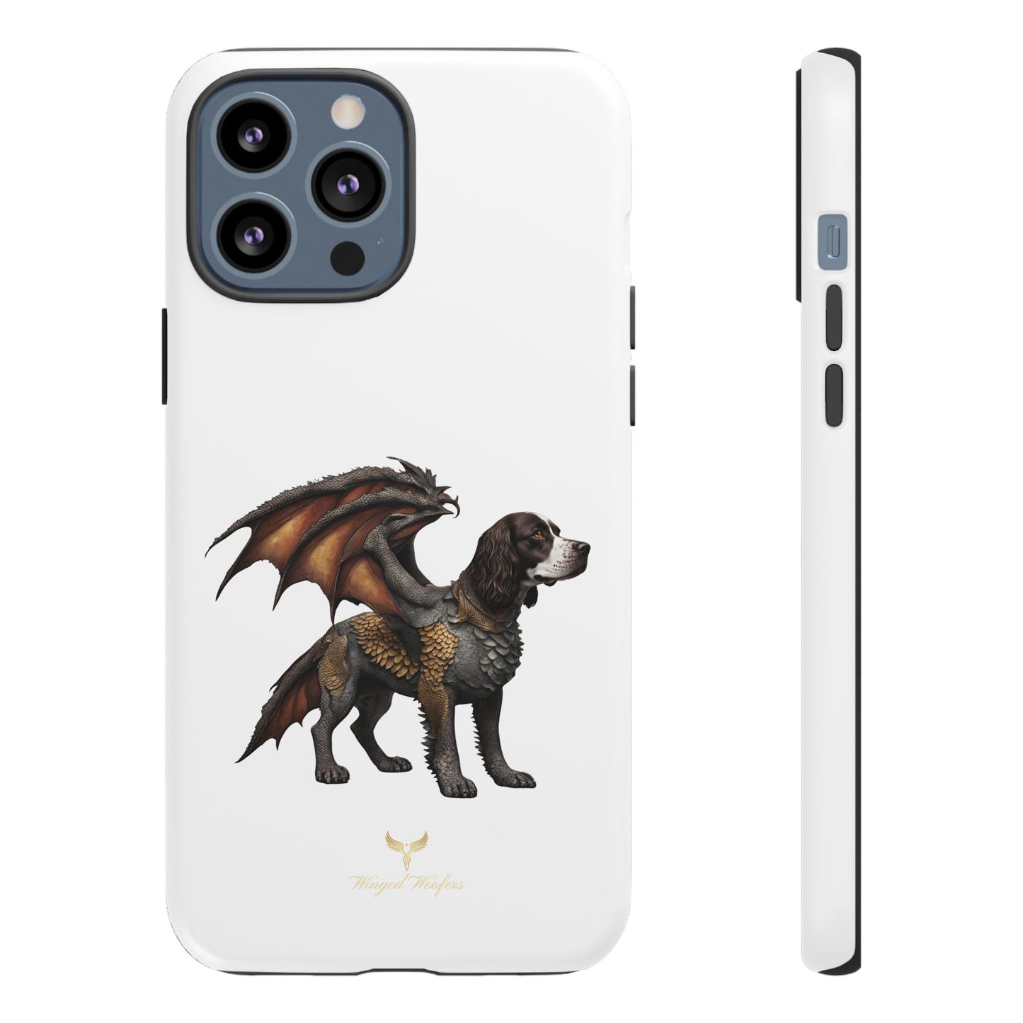 Fantasy Springer Spaniel as a Dragon Phone Case - Tough Cases for Pet Lovers