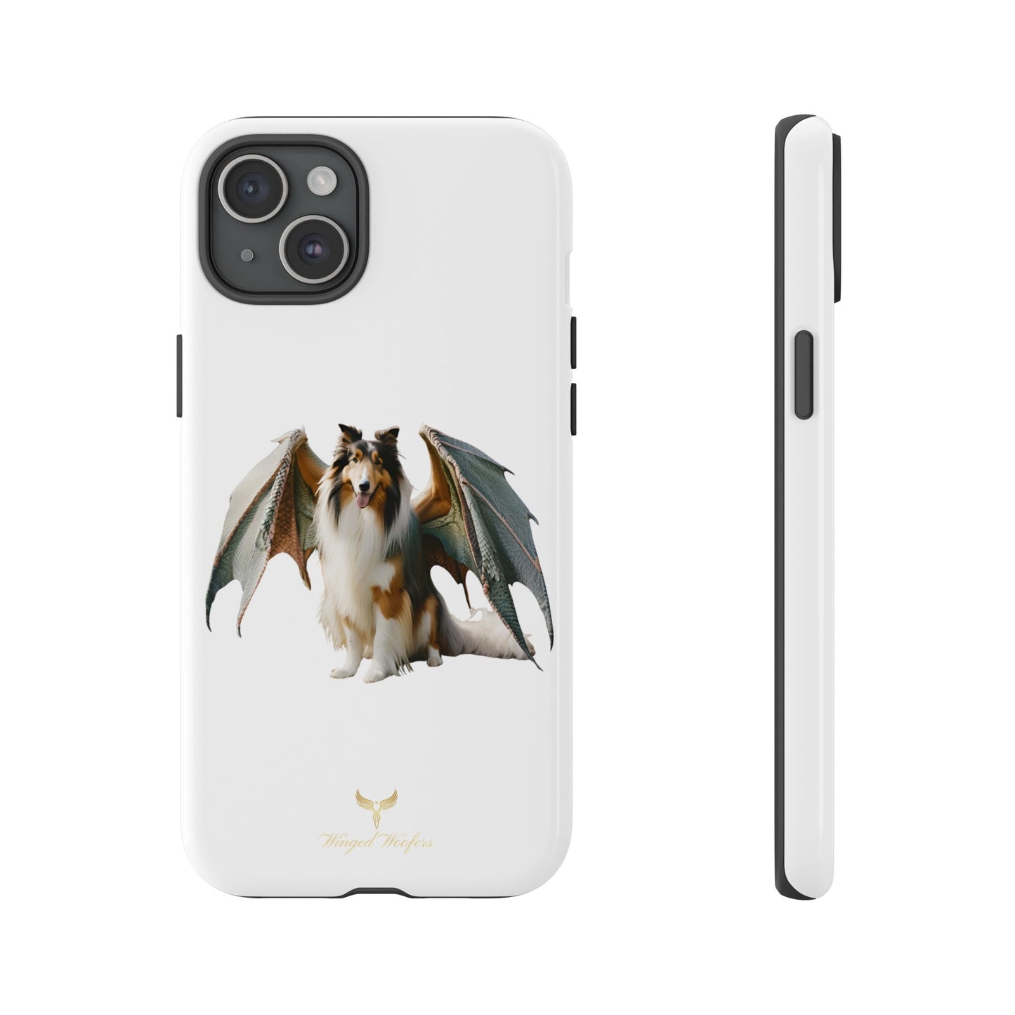 Majestic Dragon Wing Rough Collie Dog Phone Case - Tough Cases for Pet Lovers