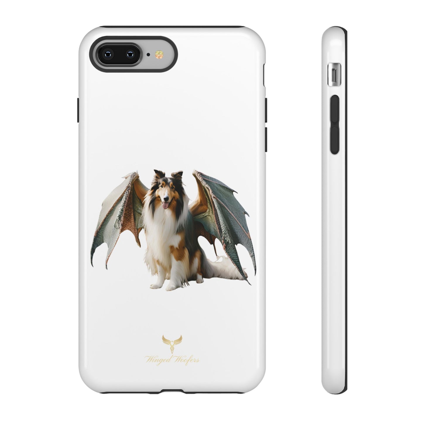 Majestic Dragon Wing Rough Collie Dog Phone Case - Tough Cases for Pet Lovers