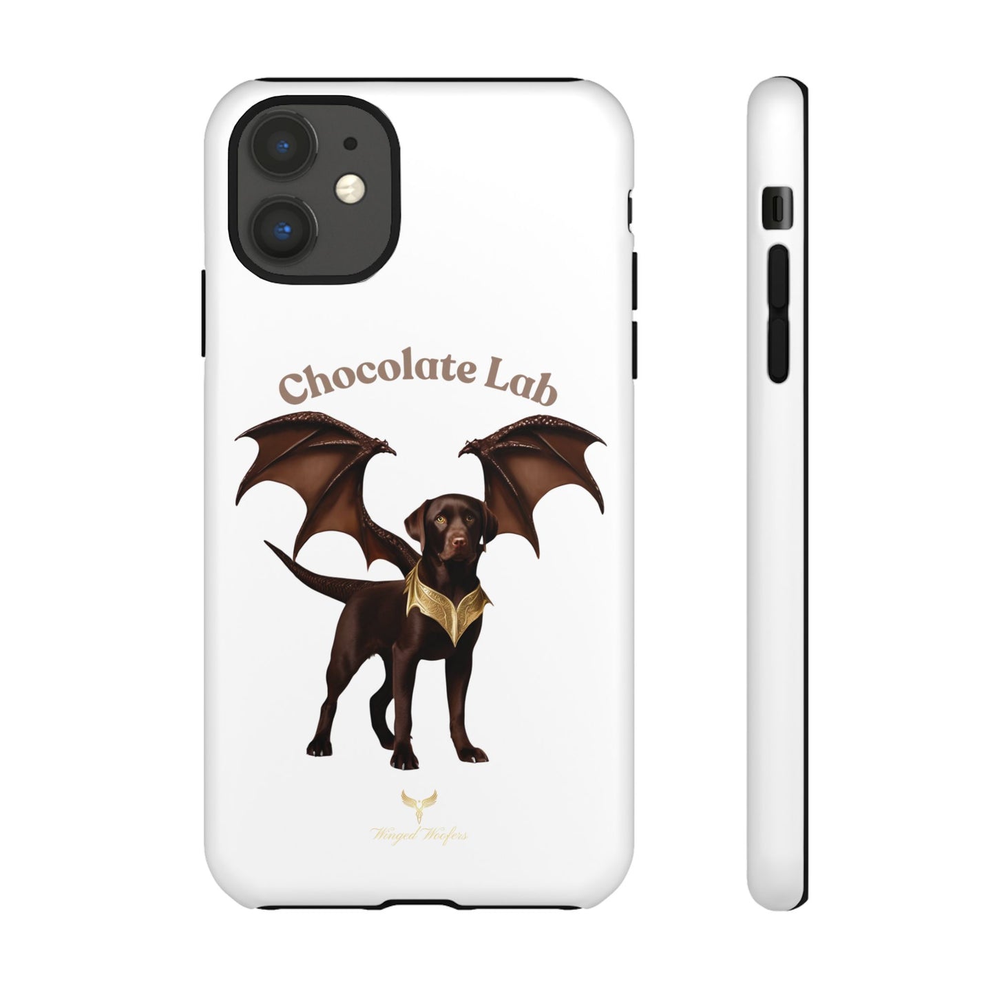 Chocolate Lab Dragon Phone Case - Tough & Stylish for Dog Lovers