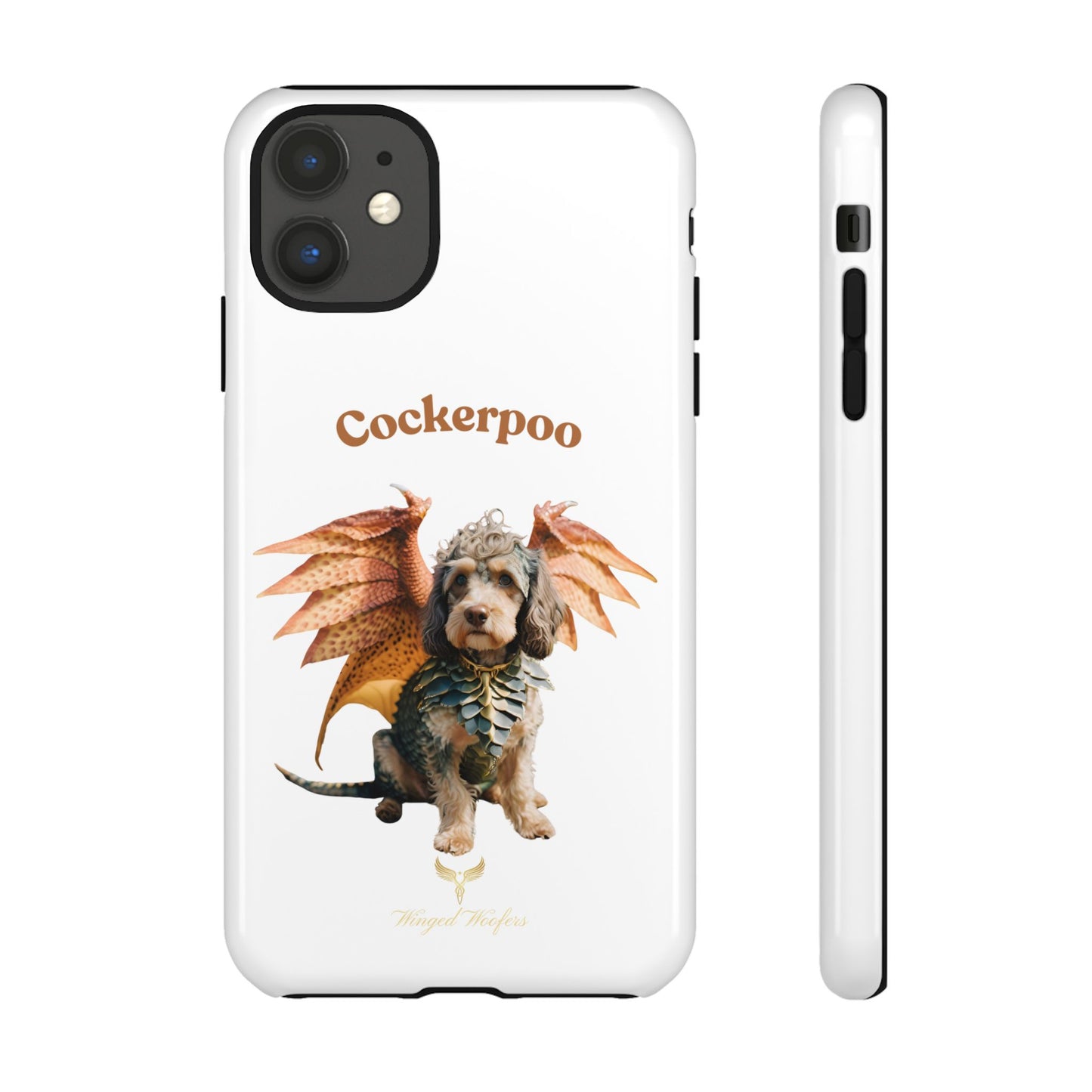 Cockerpoo Dragon Phone Case – Tough & Whimsical Pet Lover Gift