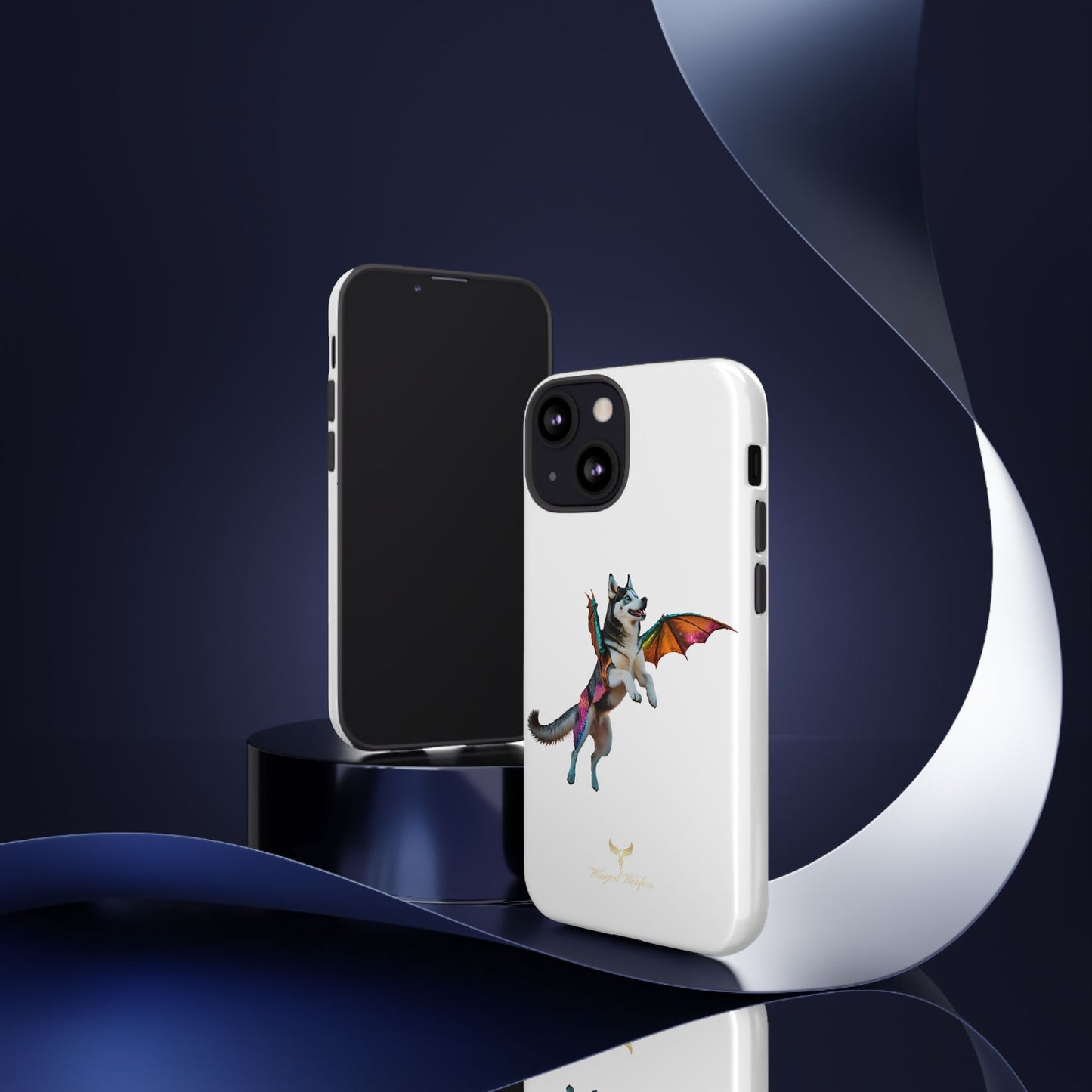 Magical Husky Pet Phone Case - Winged Dog Design | Tough Cases | Unique Animal Lover Gift