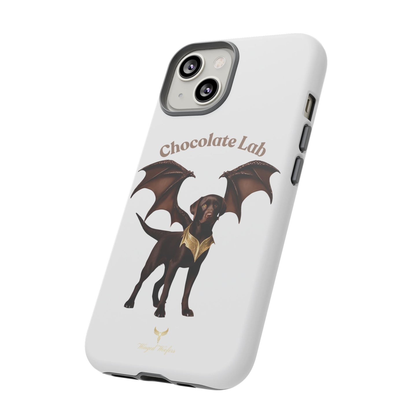 Chocolate Lab Dragon Phone Case - Tough & Stylish for Dog Lovers