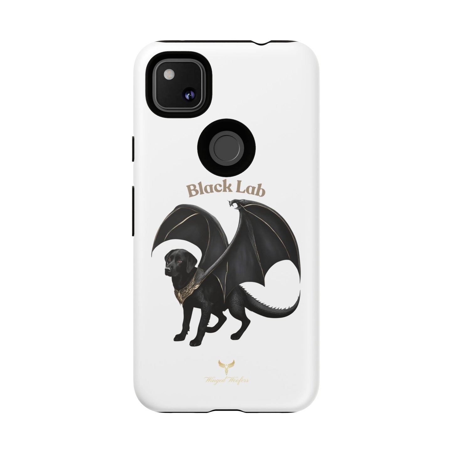 Black Labrador Dragon Case - Tough Phone Case for Pet Lovers