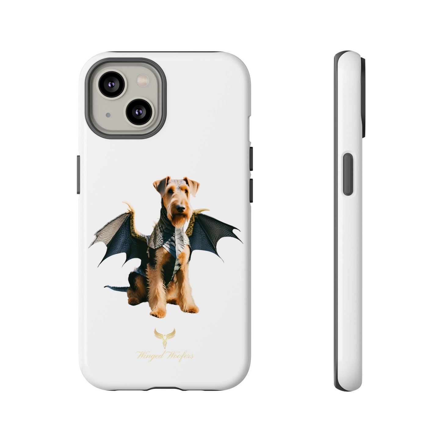 Cool Dragon Airedale Terrier Dog Phone Case - Tough Cases for Pet Lovers