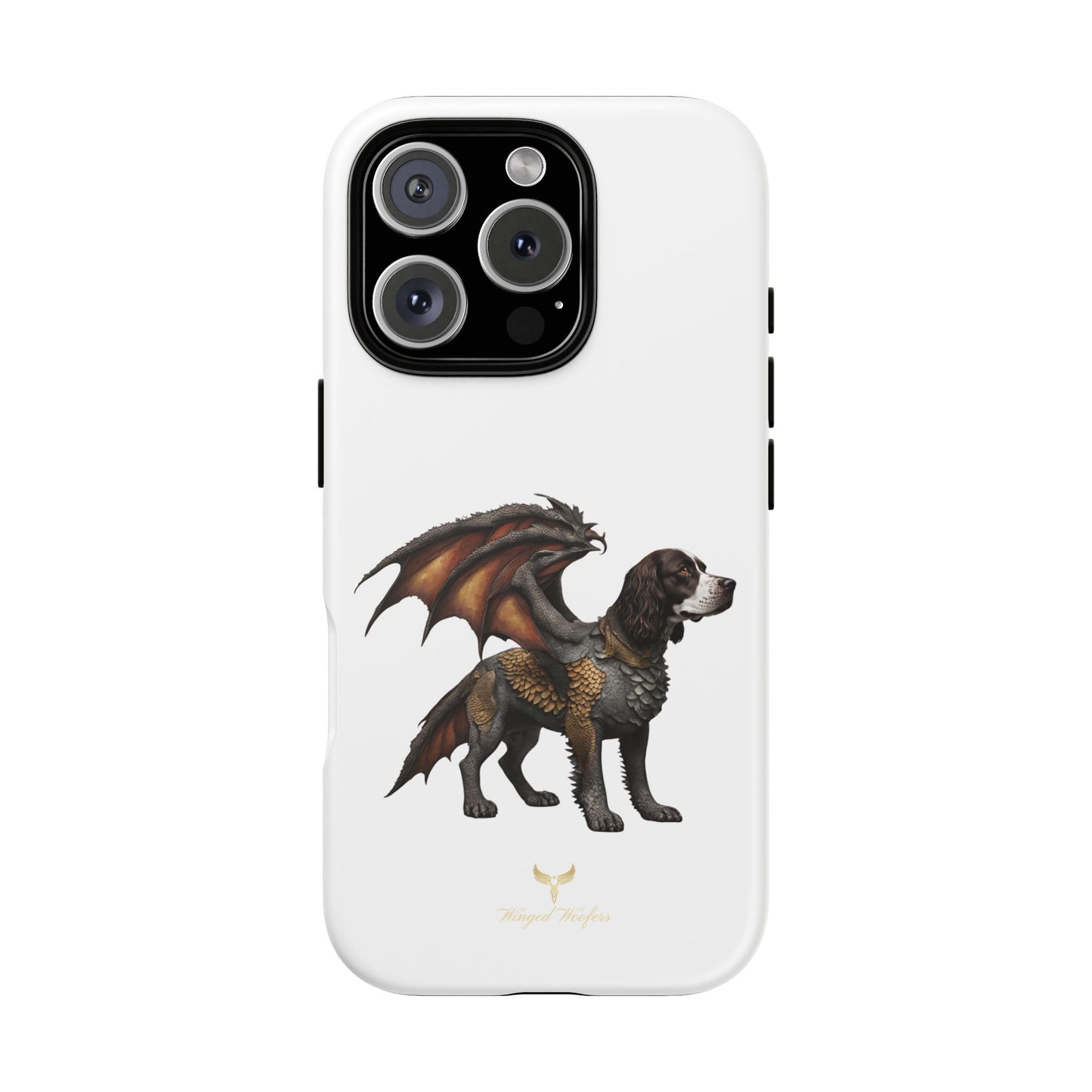 Fantasy Springer Spaniel as a Dragon Phone Case - Tough Cases for Pet Lovers