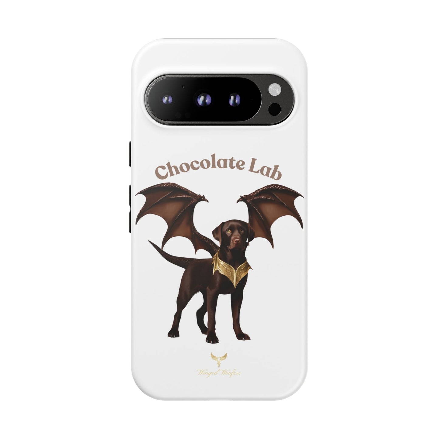 Chocolate Lab Dragon Phone Case - Tough & Stylish for Dog Lovers