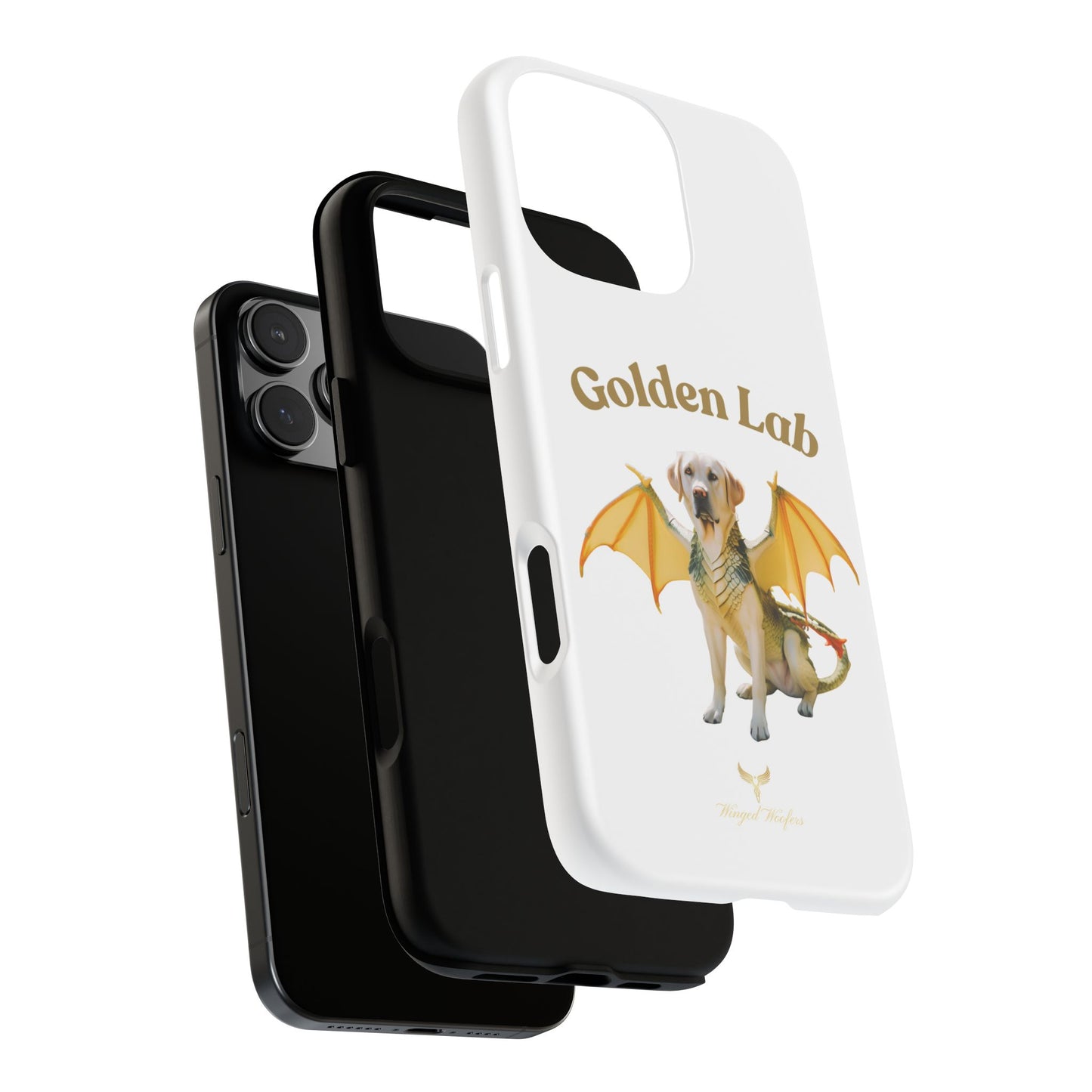 Golden Lab Dragon Phone Case - Tough Protection with a Fun Twist