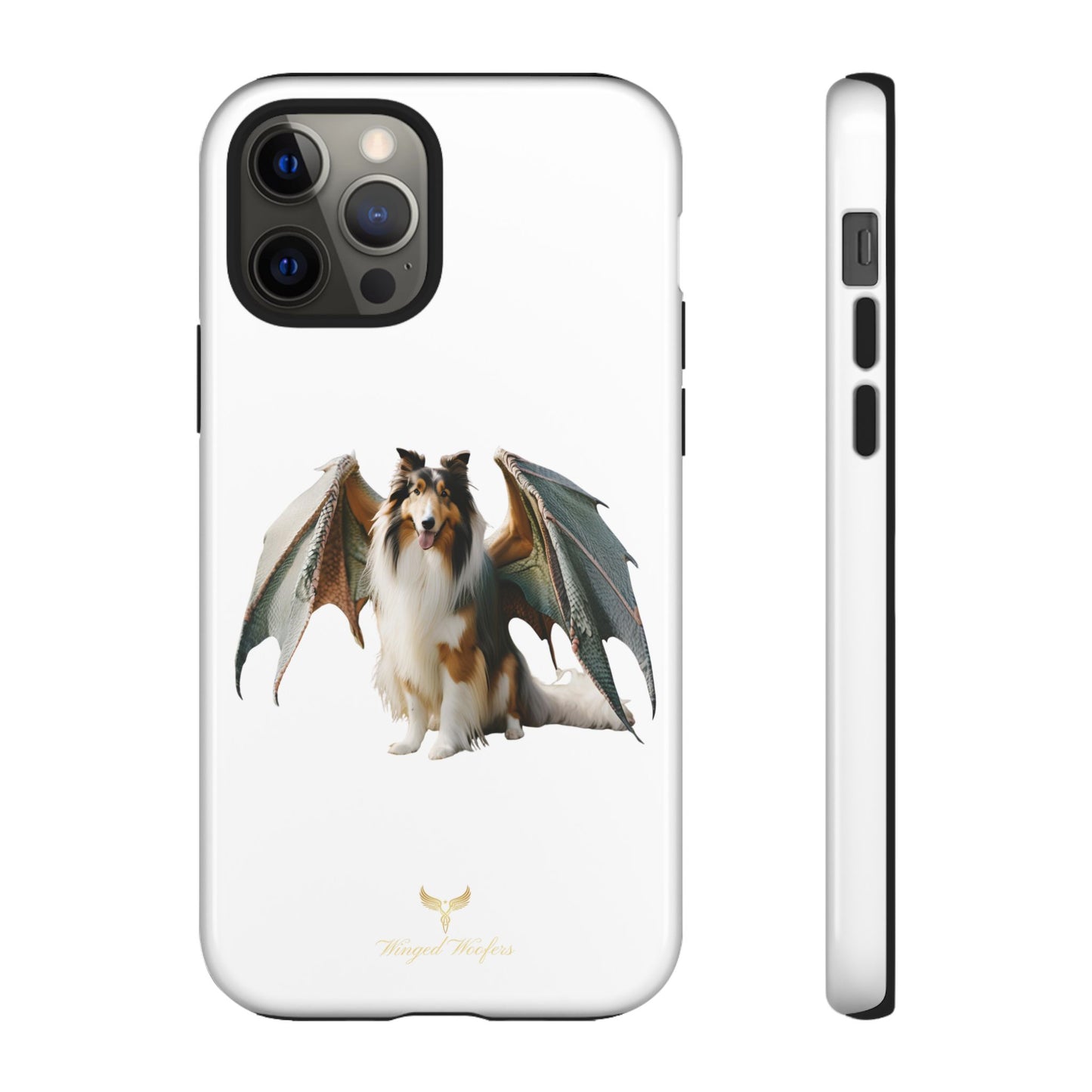 Majestic Dragon Wing Rough Collie Dog Phone Case - Tough Cases for Pet Lovers