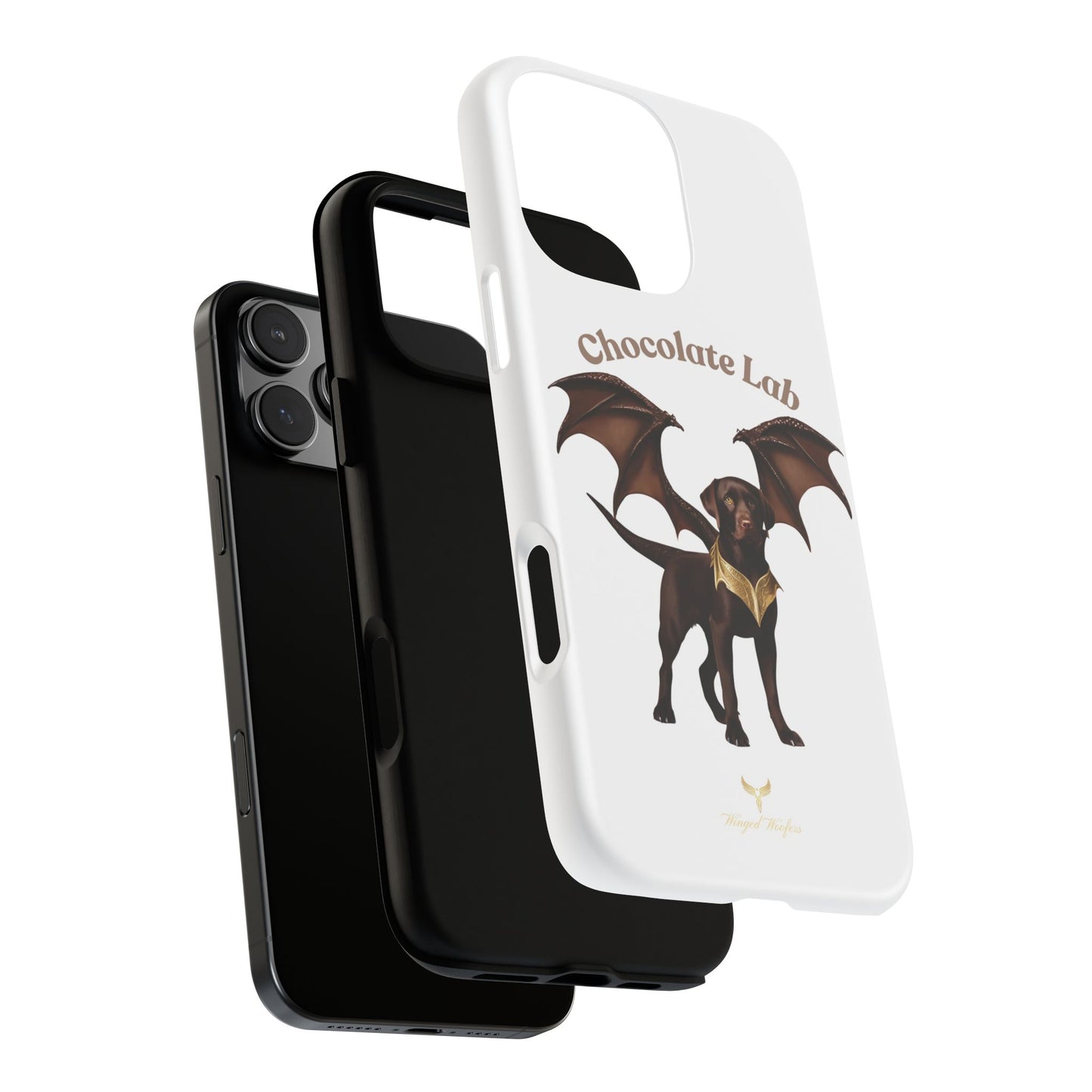 Chocolate Lab Dragon Phone Case - Tough & Stylish for Dog Lovers