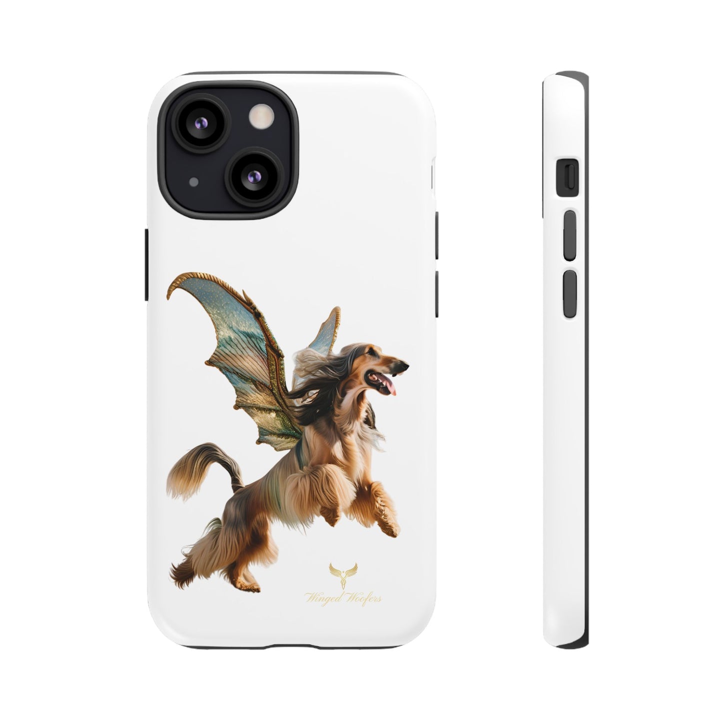 Magical Afghan Hound Dog Phone Case - Tough Cases with Winged Design