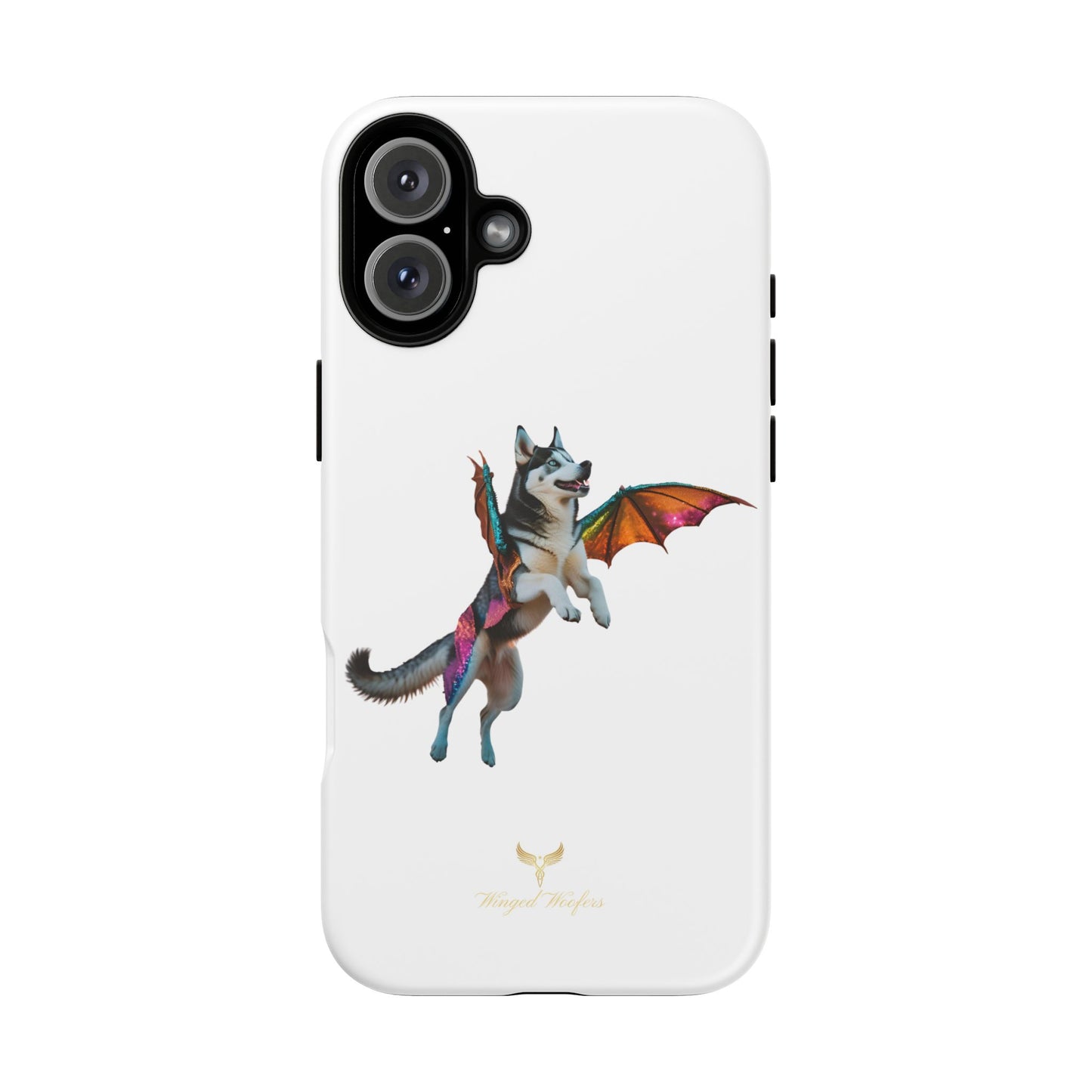 Magical Husky Pet Phone Case - Winged Dog Design | Tough Cases | Unique Animal Lover Gift