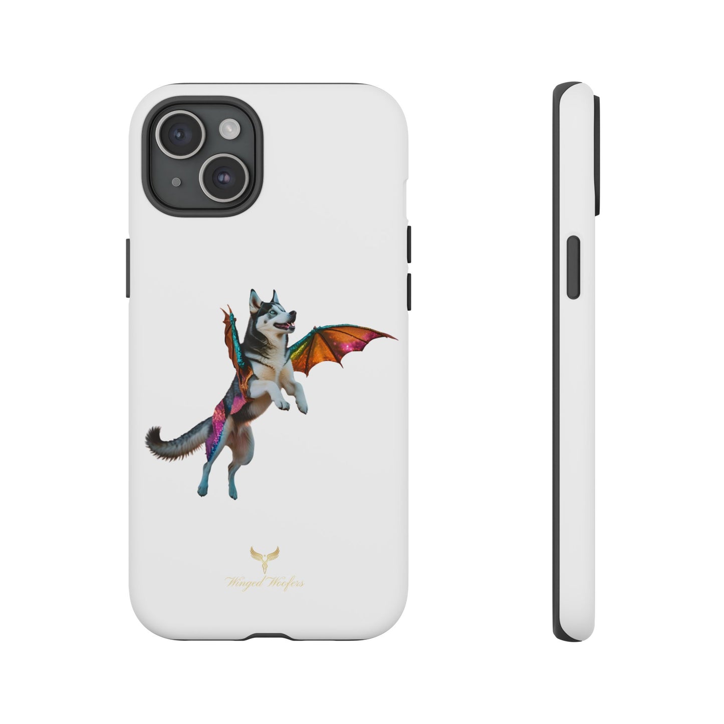 Magical Husky Pet Phone Case - Winged Dog Design | Tough Cases | Unique Animal Lover Gift