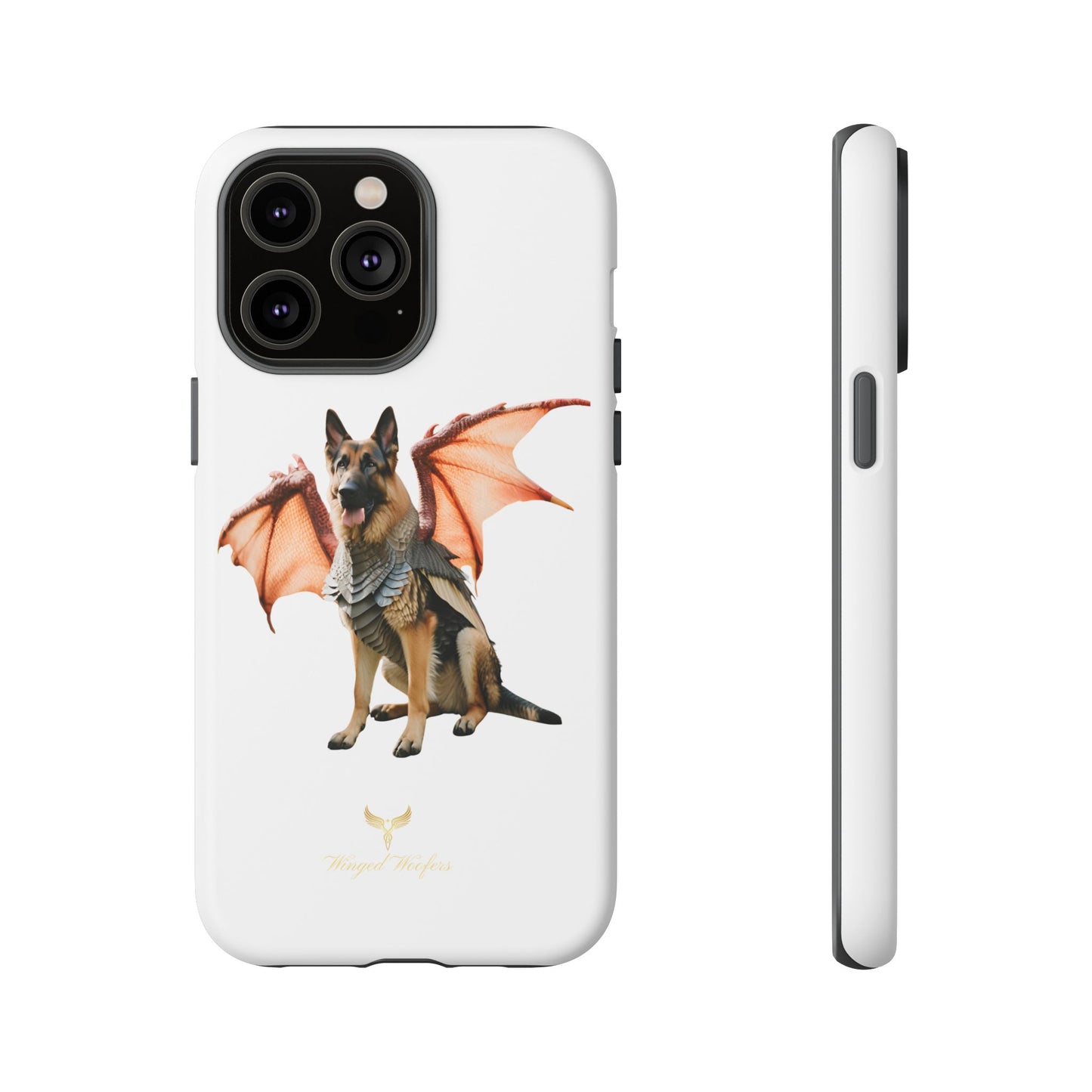 Mythical German Shepherd with Wings Dog iPhone Case | Tough Cases for Pet Lovers