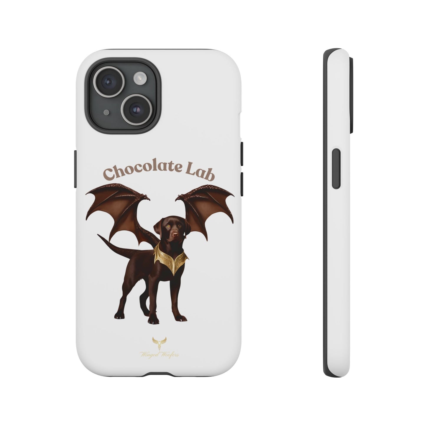 Chocolate Lab Dragon Phone Case - Tough & Stylish for Dog Lovers