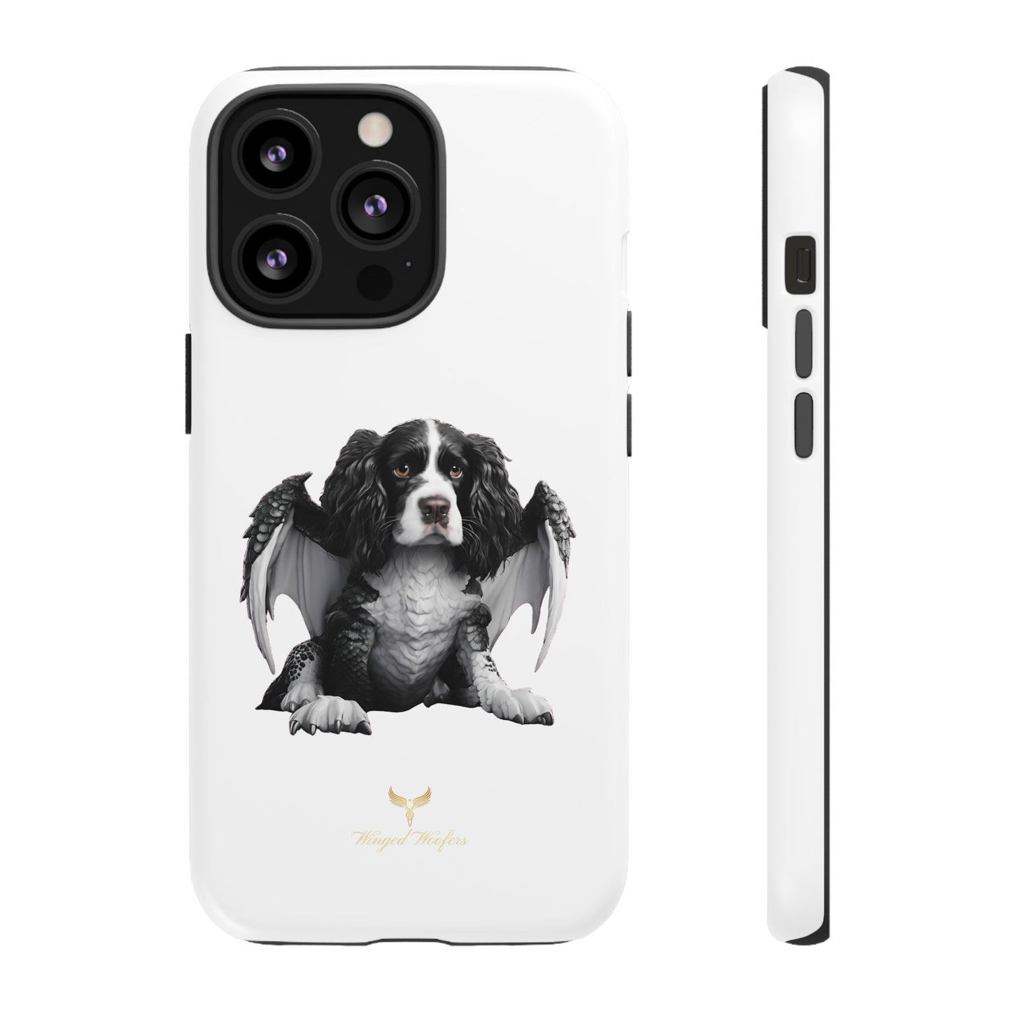 Springer Spaniel Puppy Dragon Winged Dog Phone Case - Tough Cases for Pet Lovers