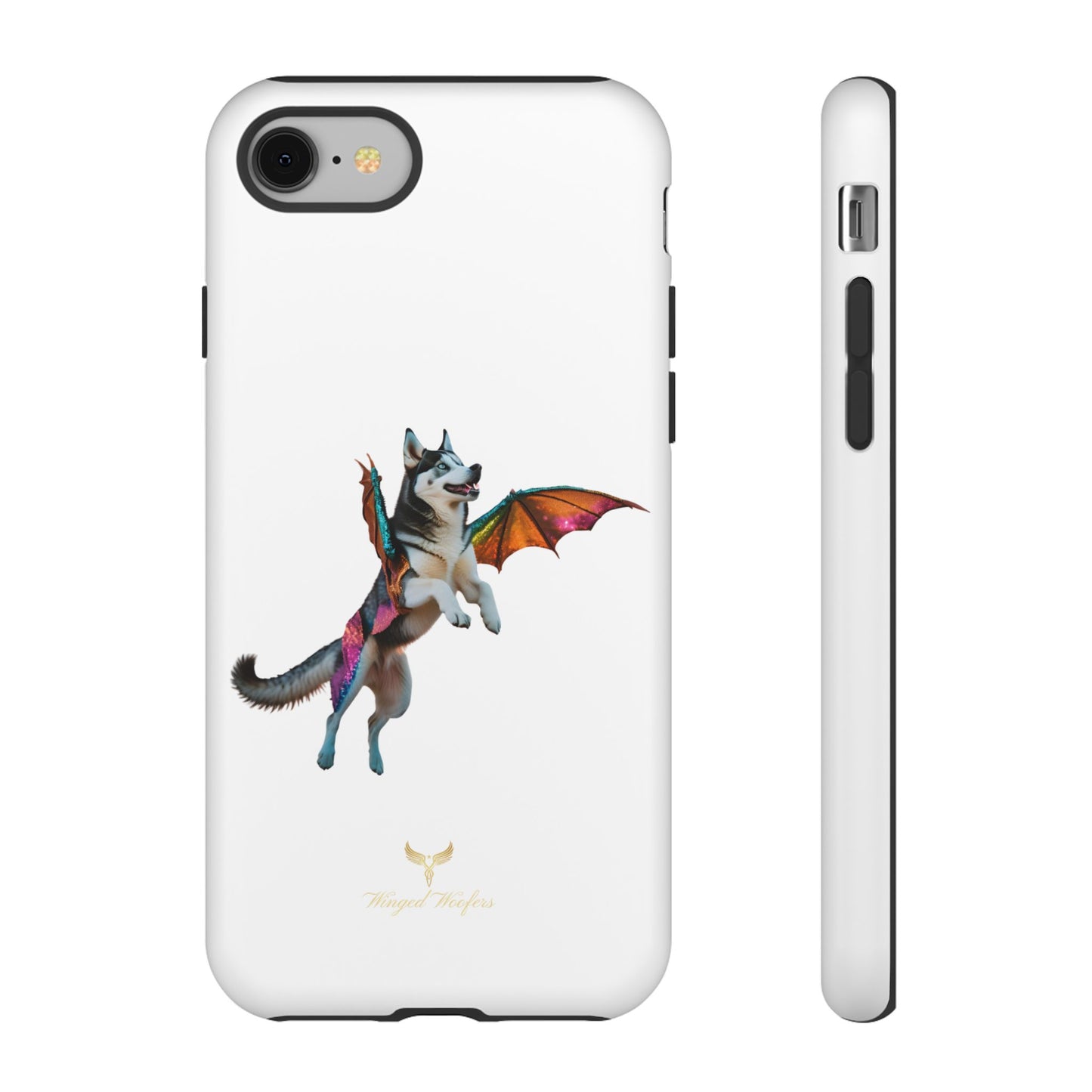 Magical Husky Pet Phone Case - Winged Dog Design | Tough Cases | Unique Animal Lover Gift