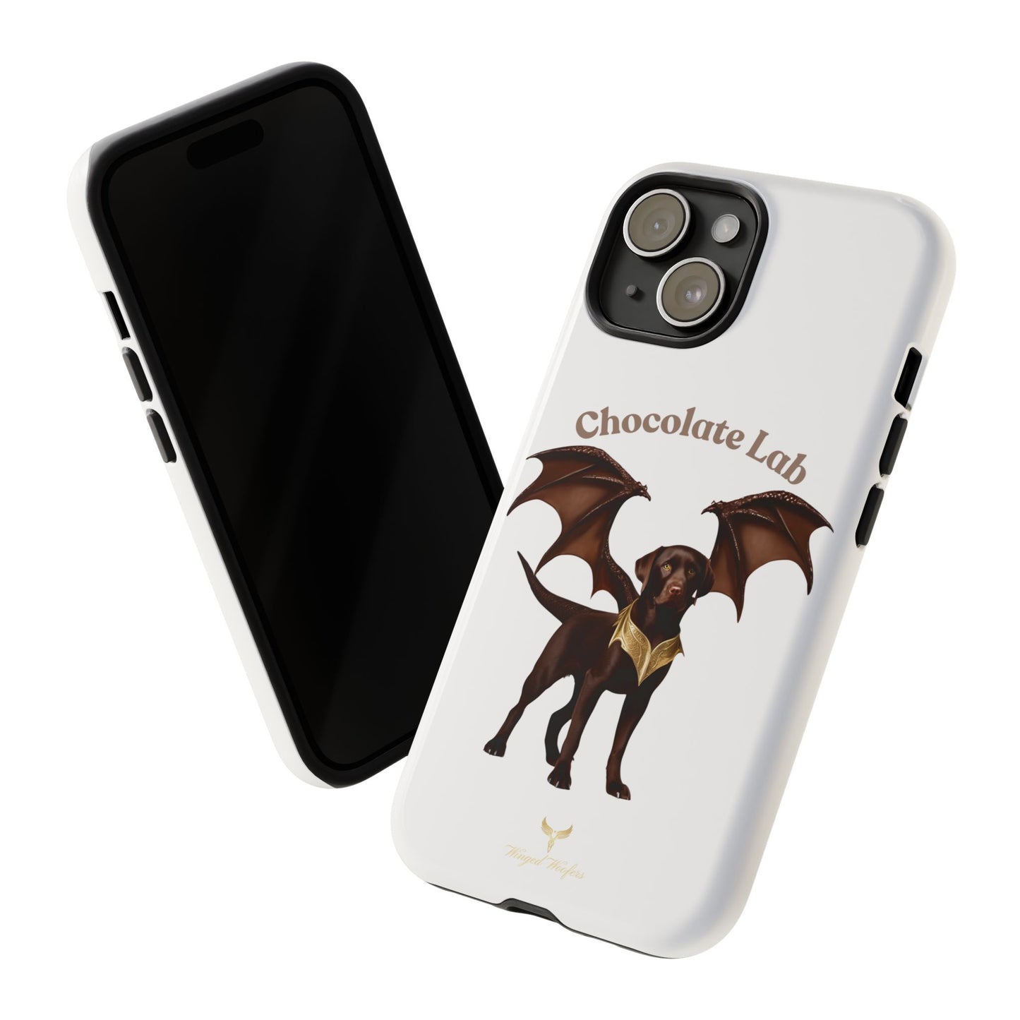 Chocolate Lab Dragon Phone Case - Tough & Stylish for Dog Lovers