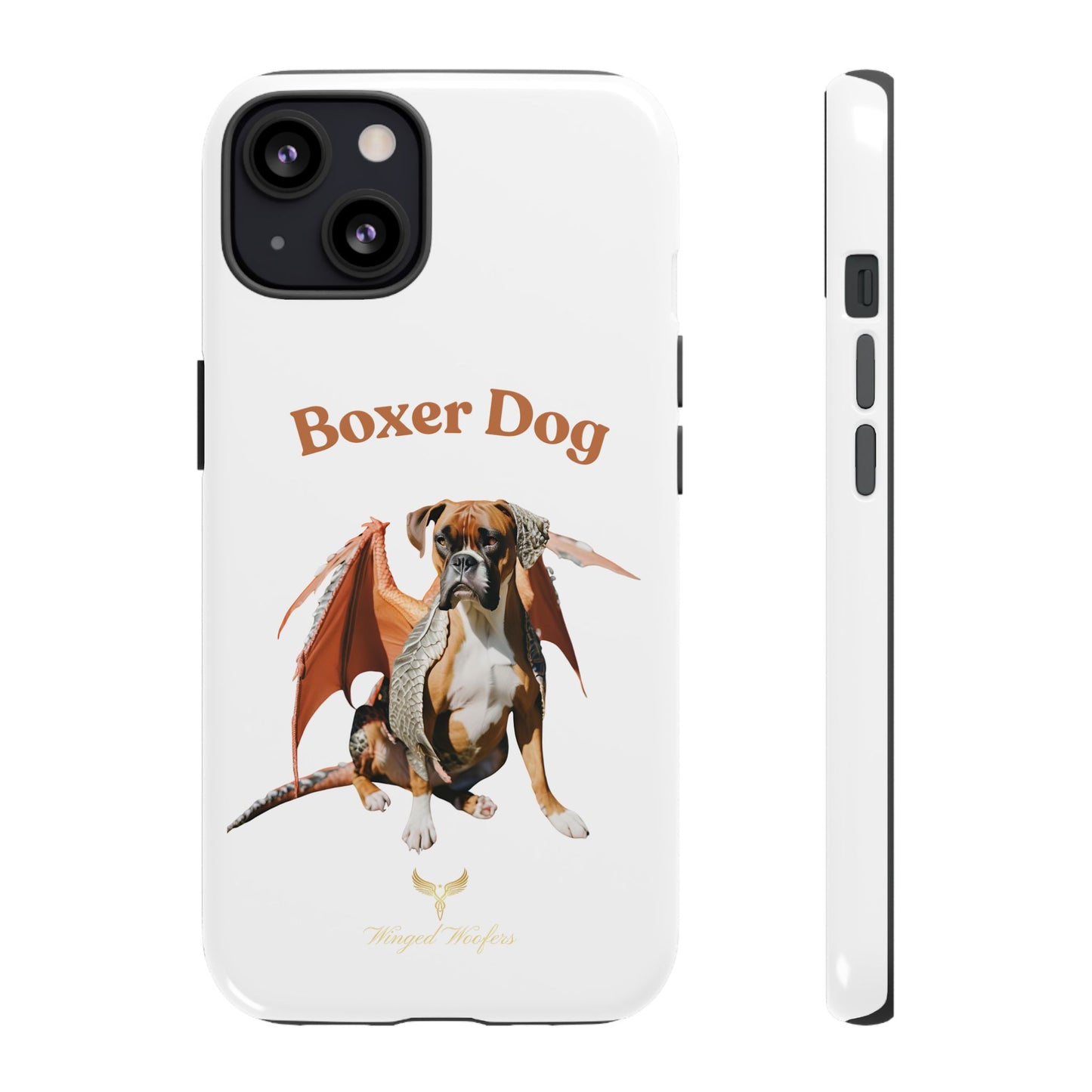 Boxer Dog Dragon Art Phone Case - Tough Cases