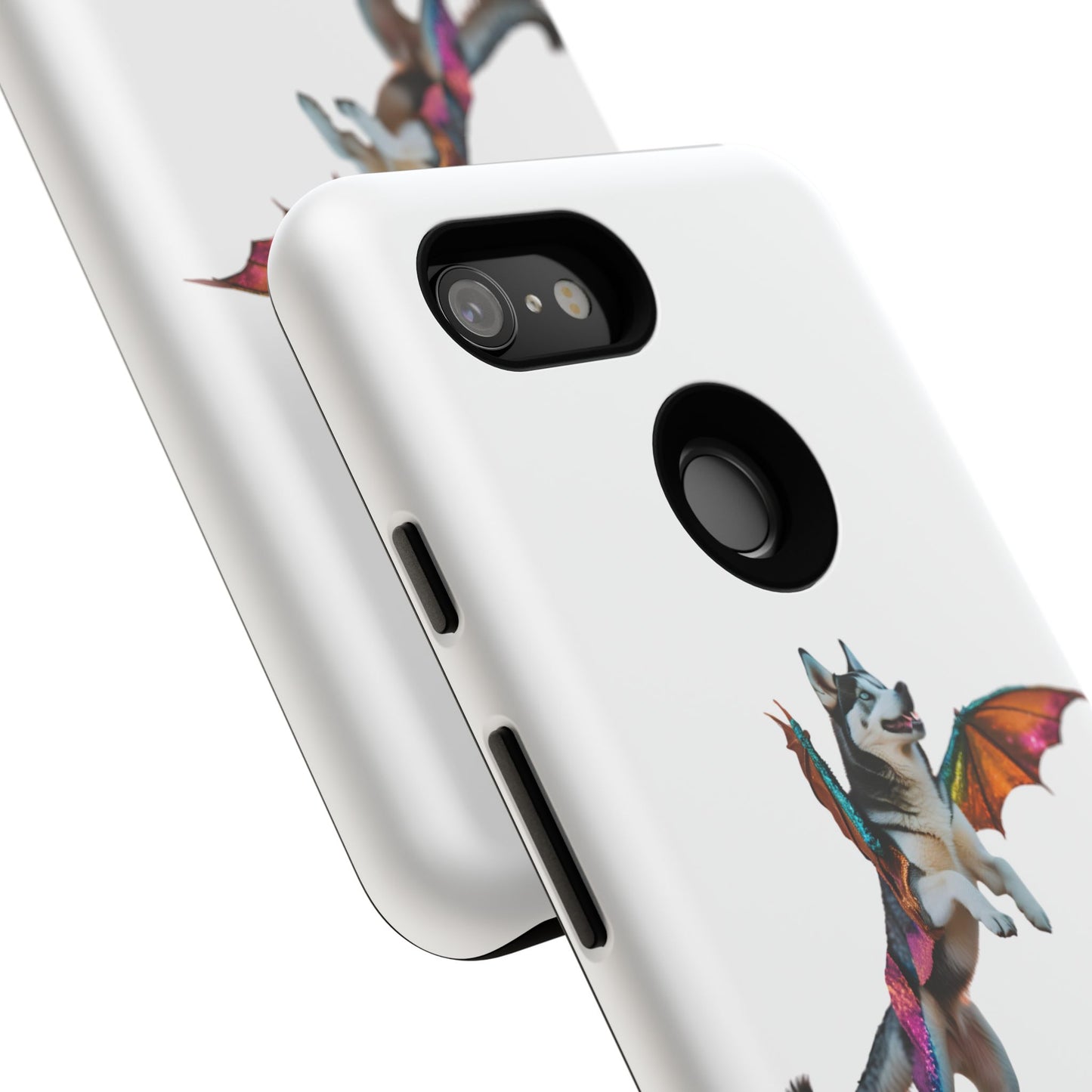 Magical Husky Pet Phone Case - Winged Dog Design | Tough Cases | Unique Animal Lover Gift