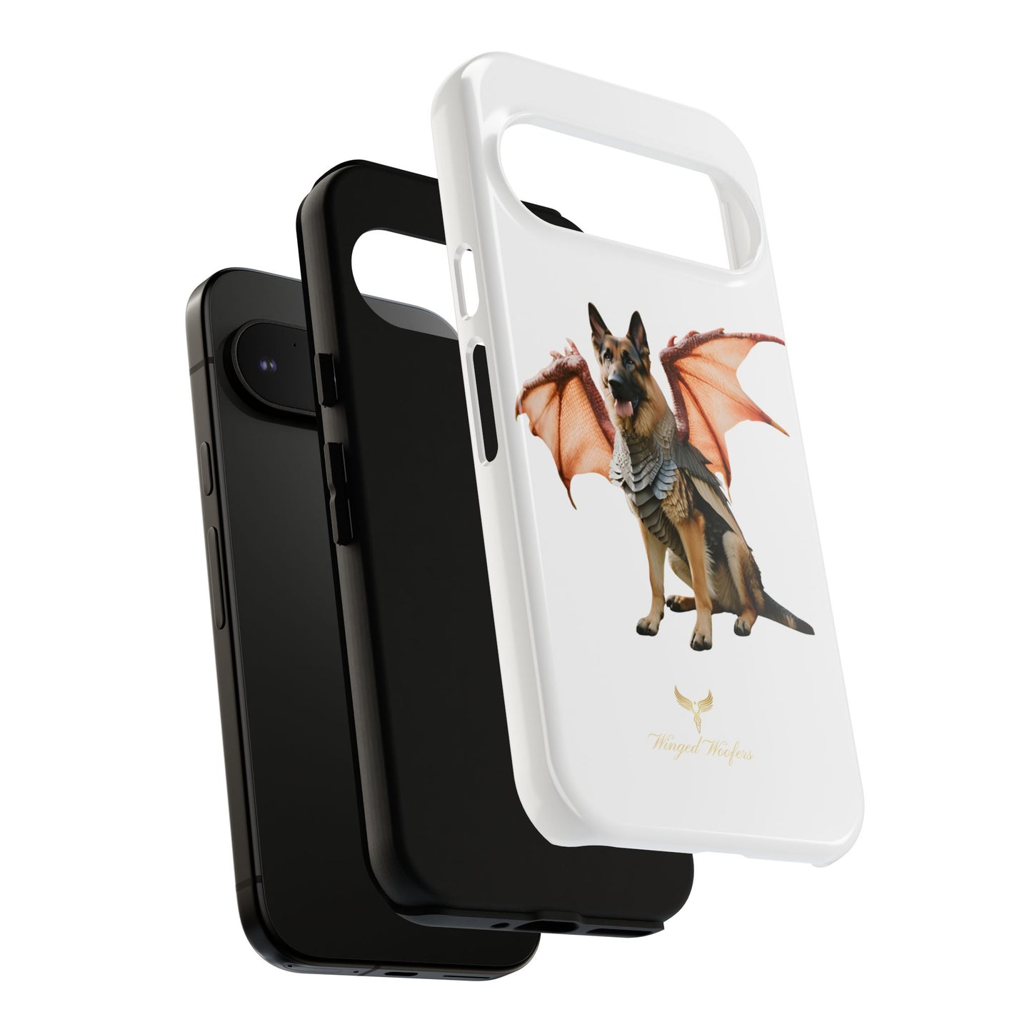 Mythical German Shepherd with Wings Dog iPhone Case | Tough Cases for Pet Lovers