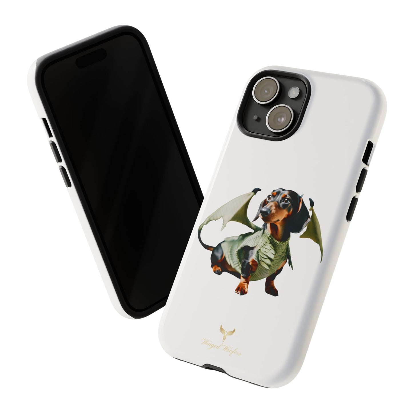 Whimsical Dragon Dog Phone Case - Tough Cases for Pet Lovers