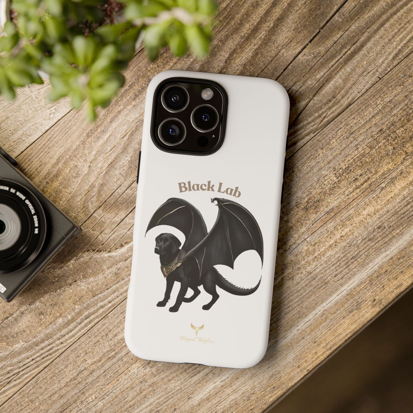 Black Labrador Dragon Case - Tough Phone Case for Pet Lovers