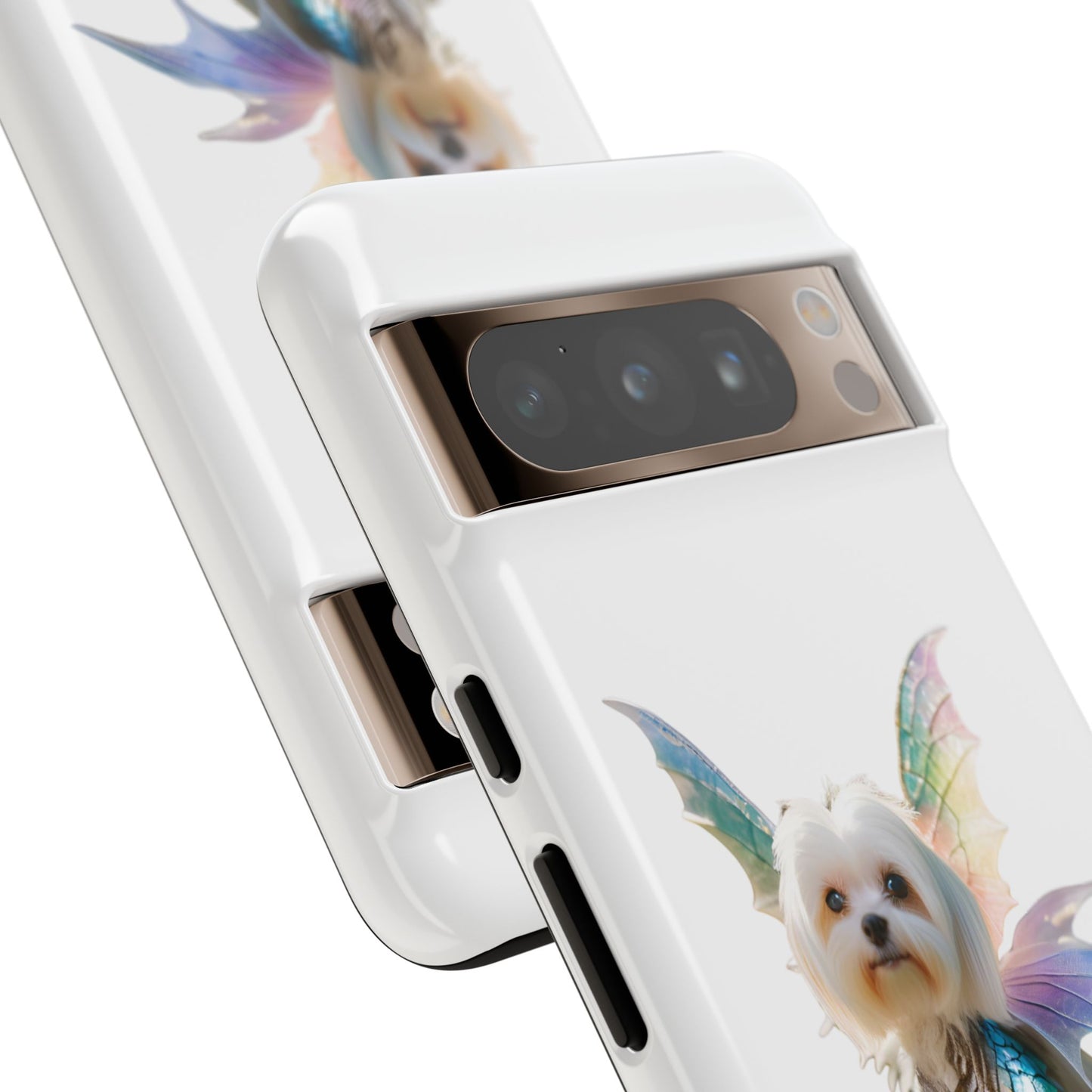 Maltese Dog with Wings Tough Phone Cases