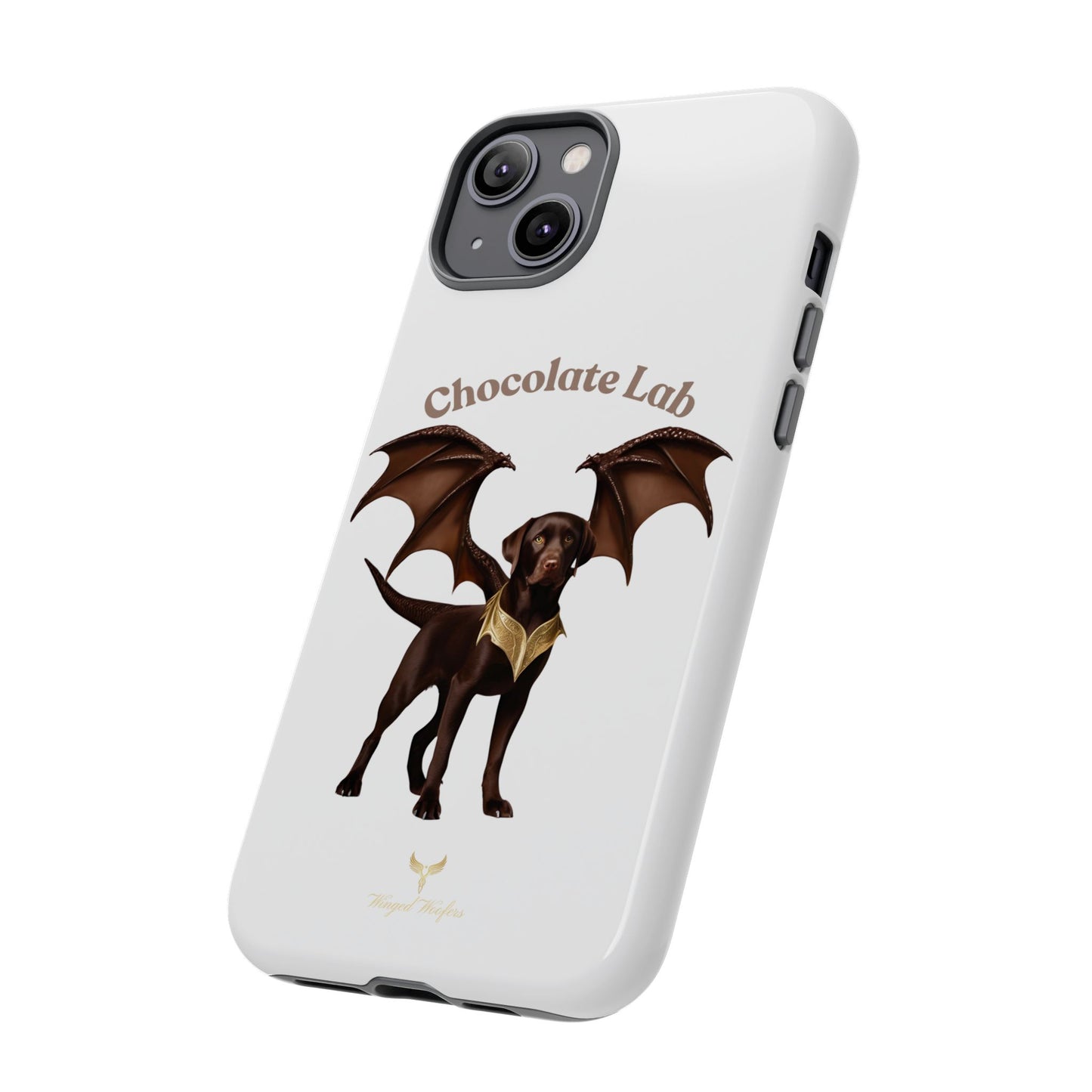 Chocolate Lab Dragon Phone Case - Tough & Stylish for Dog Lovers