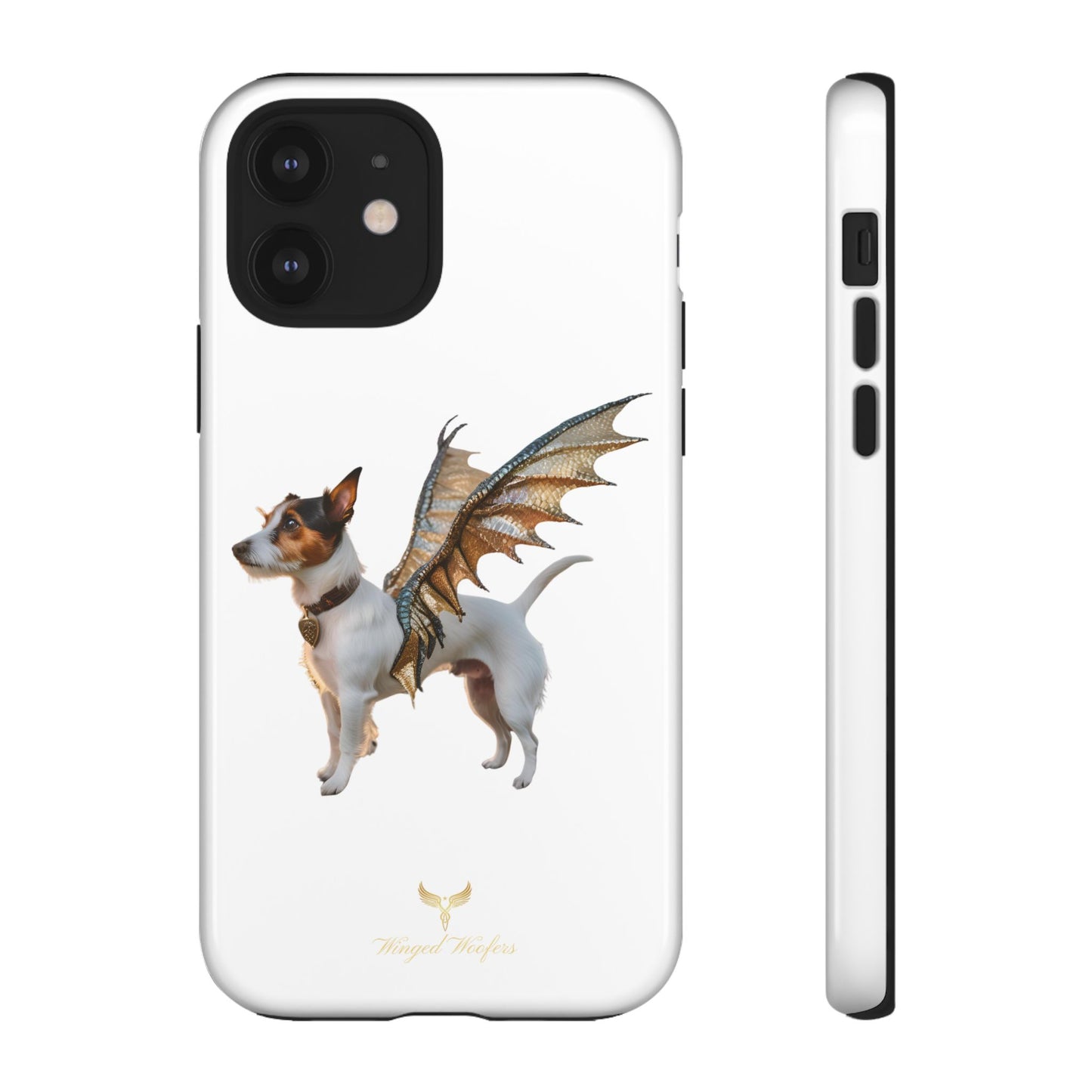 Fantasy Pet Phone Case - Tough Cases with Winged Jack Russell Dog Design