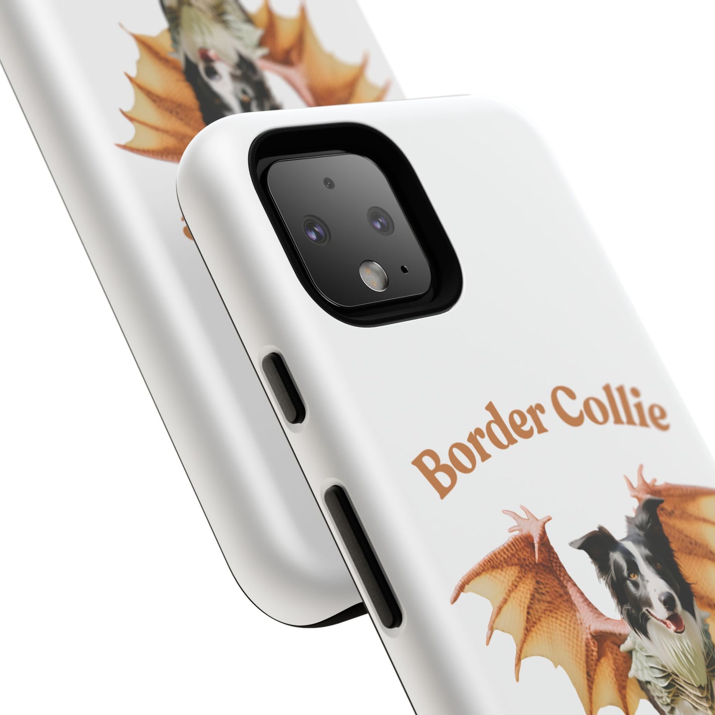 Border Collie Dragon Phone Case - Tough Cases for Dog Lovers