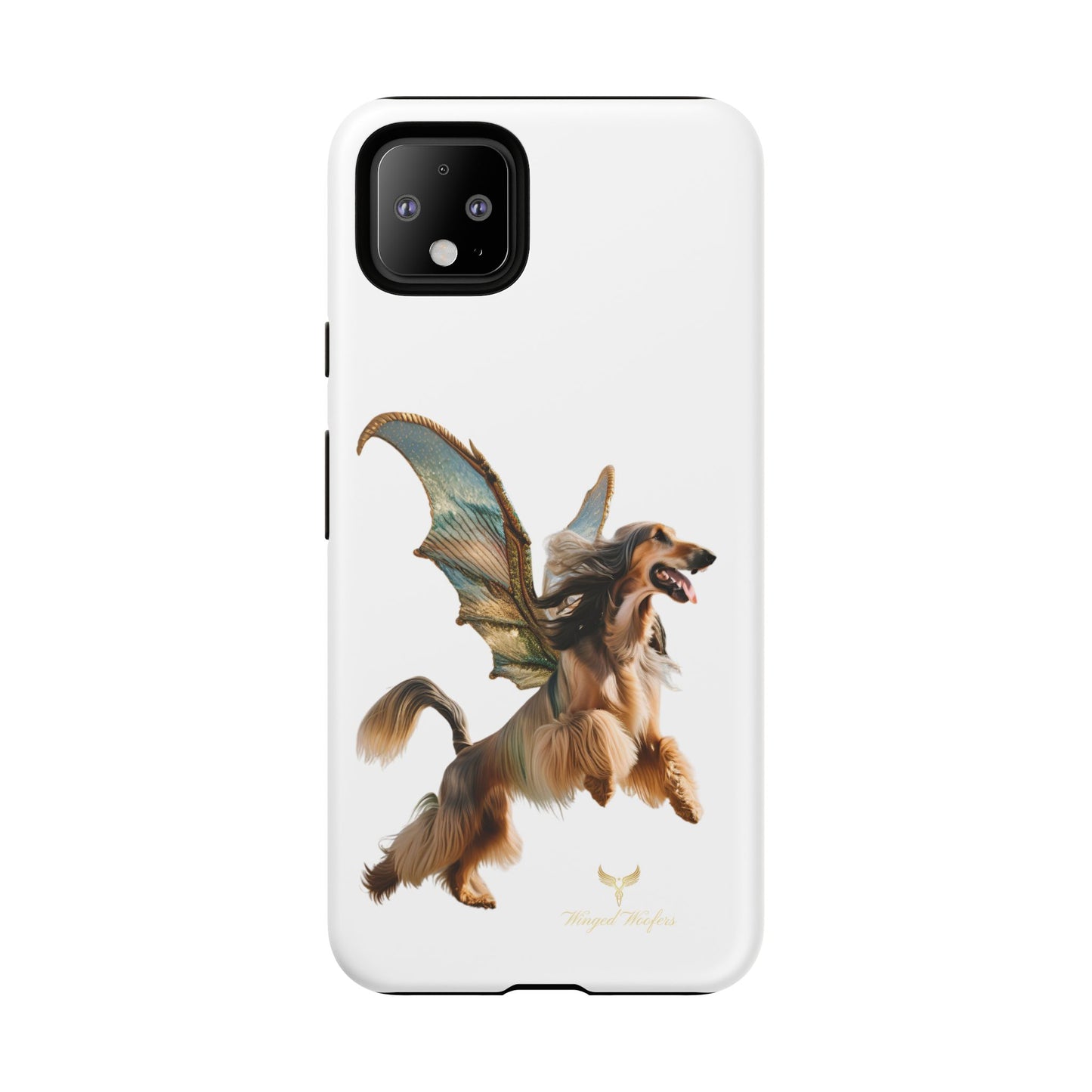 Magical Afghan Hound Dog Phone Case - Tough Cases with Winged Design