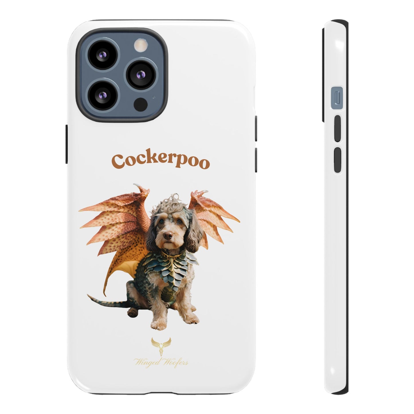 Cockerpoo Dragon Phone Case – Tough & Whimsical Pet Lover Gift