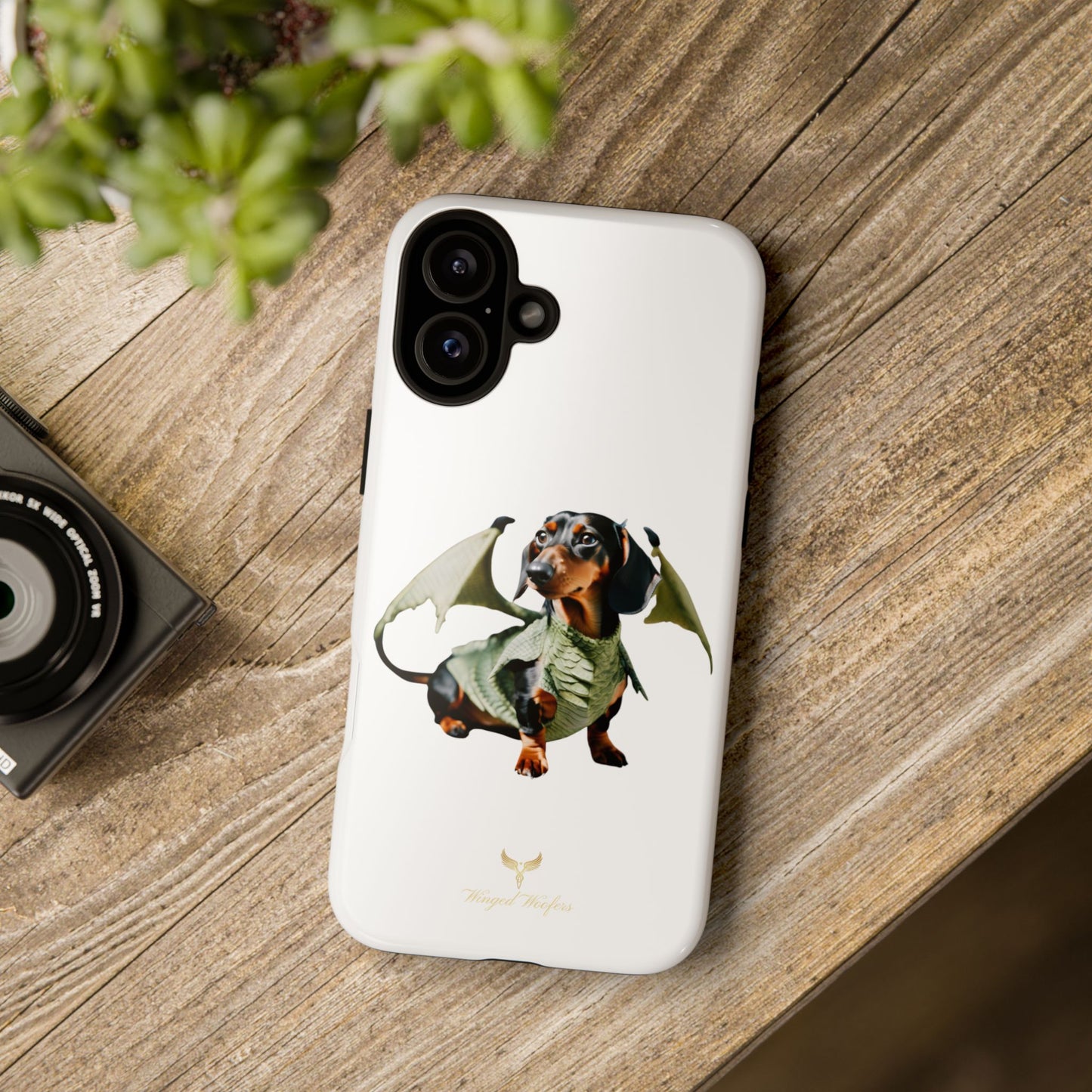 Whimsical Dragon Dog Phone Case - Tough Cases for Pet Lovers