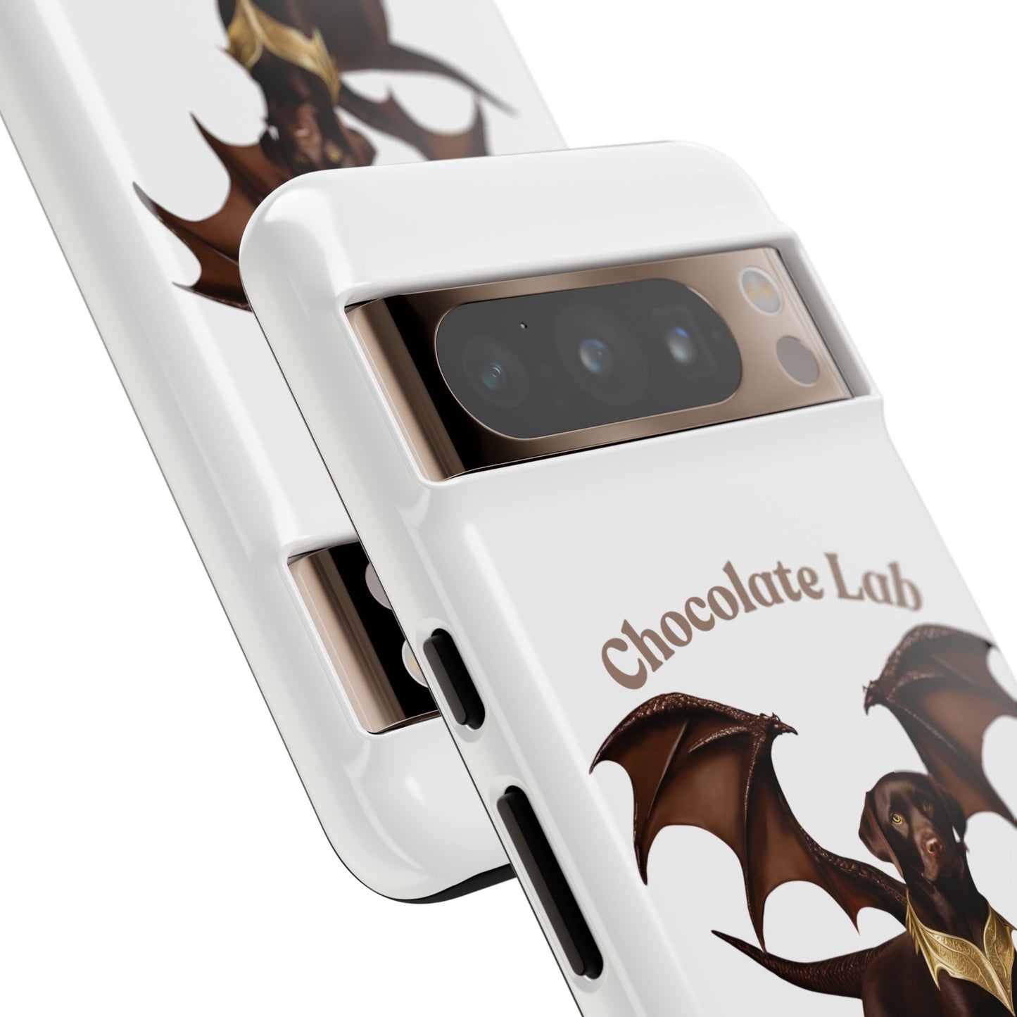 Chocolate Lab Dragon Phone Case - Tough & Stylish for Dog Lovers