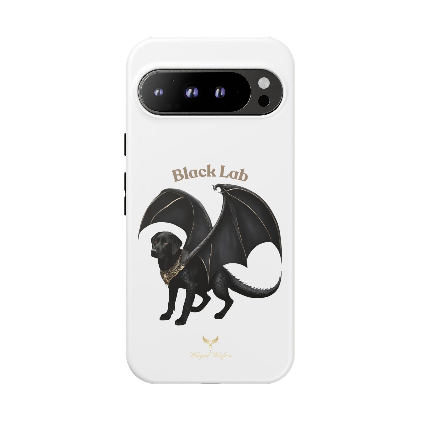 Black Labrador Dragon Case - Tough Phone Case for Pet Lovers