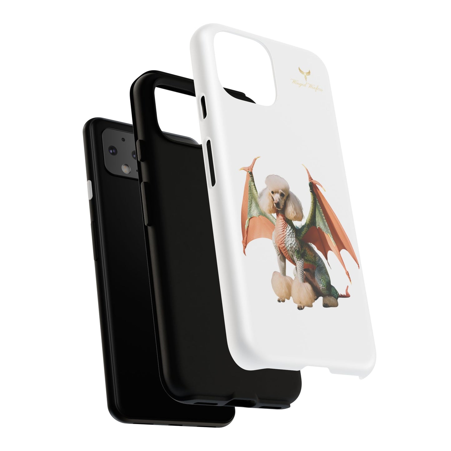 Unique Dragon Poodle Phone Case - Tough Cases for Pet Lovers