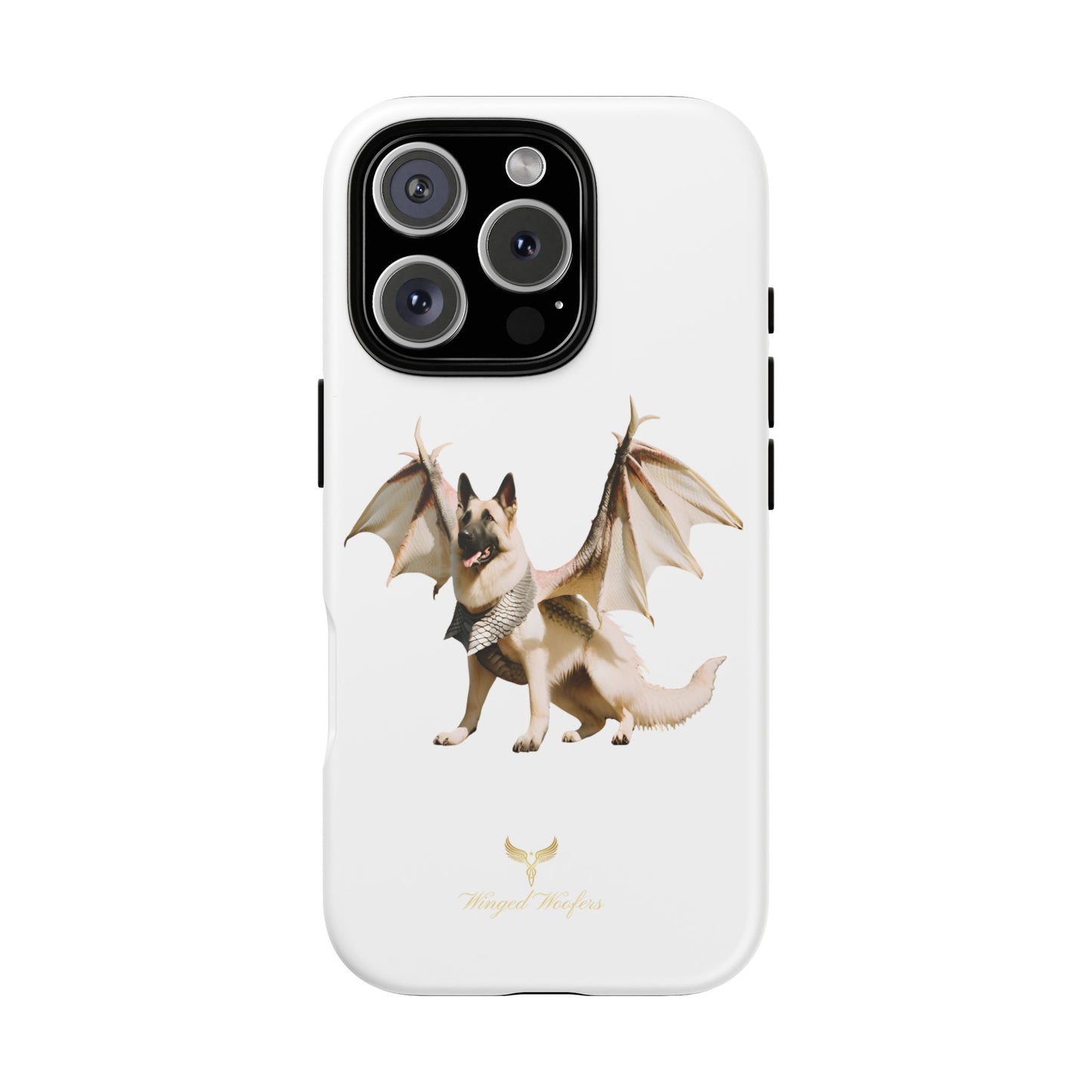 Magical White German Shepherd Dragon Dog Phone Case - Tough, Stylish Protection