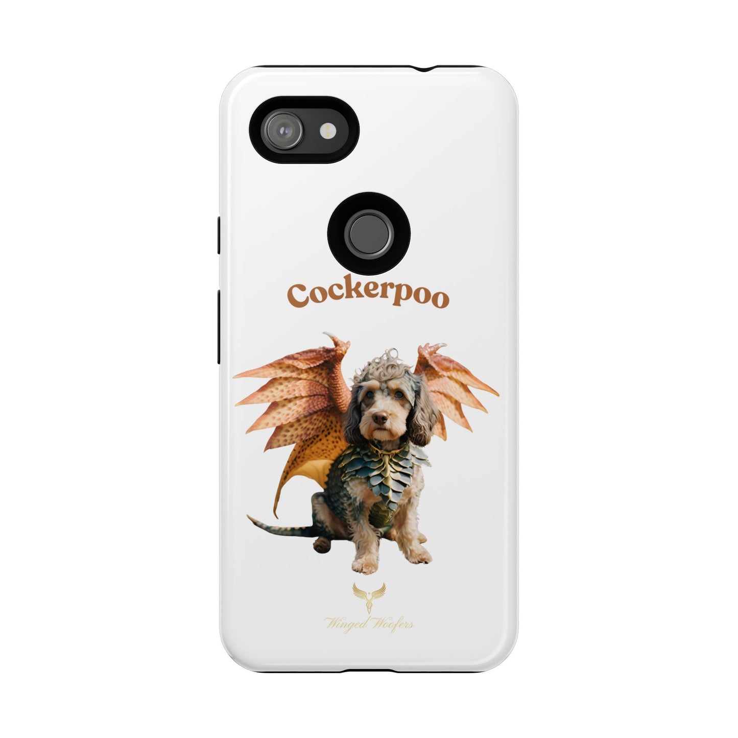 Cockerpoo Dragon Phone Case – Tough & Whimsical Pet Lover Gift